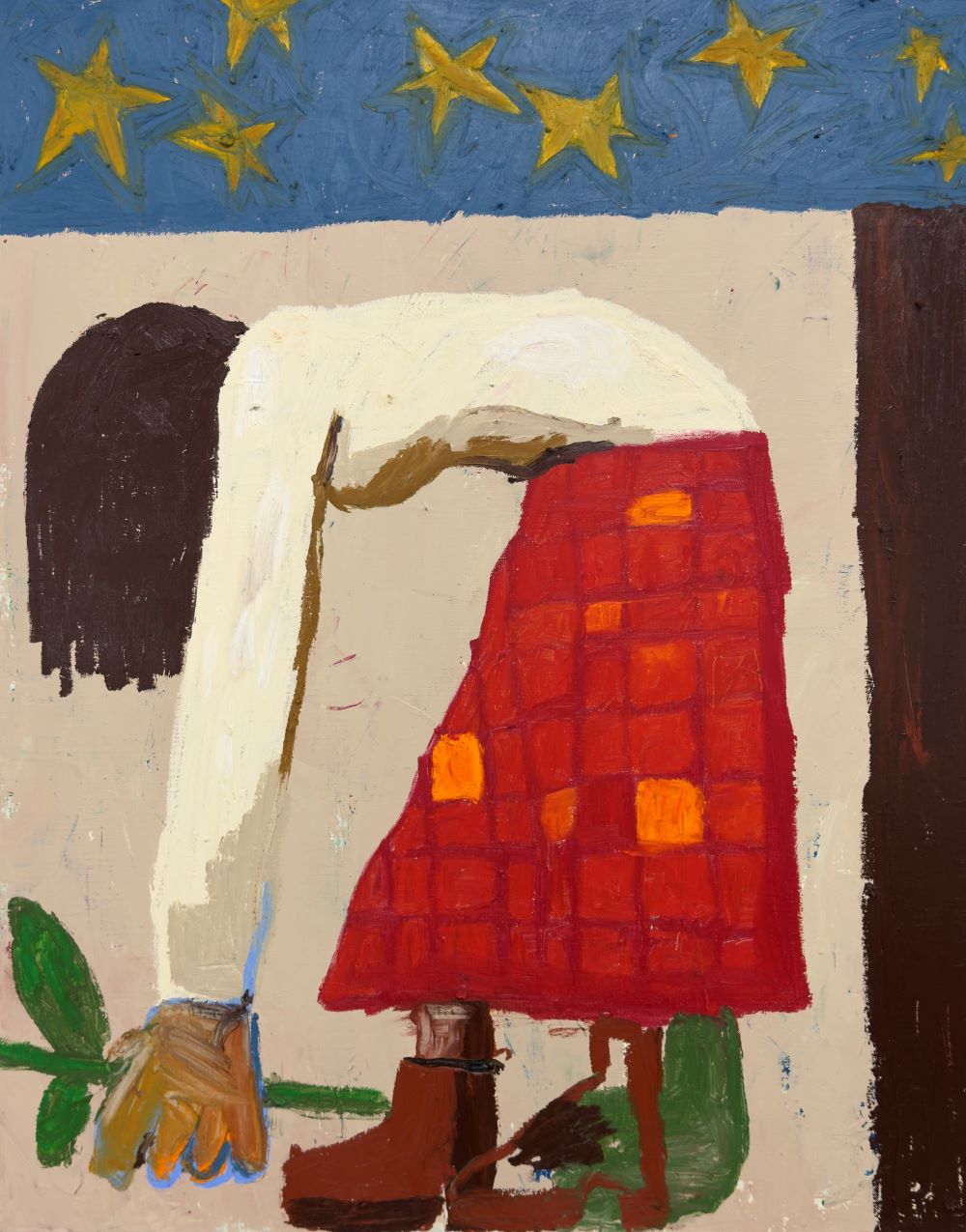 하남_치마,                                                                                                                                                                                                                                                                                                                                                                                                                                                                                                                                                                                                                                                                                                                                                         Mixed Media (acrylic & oil stick) on Canvas,                                                                                                                                                                                                                                                                                                                                                                              91x72.7cm, 2025   