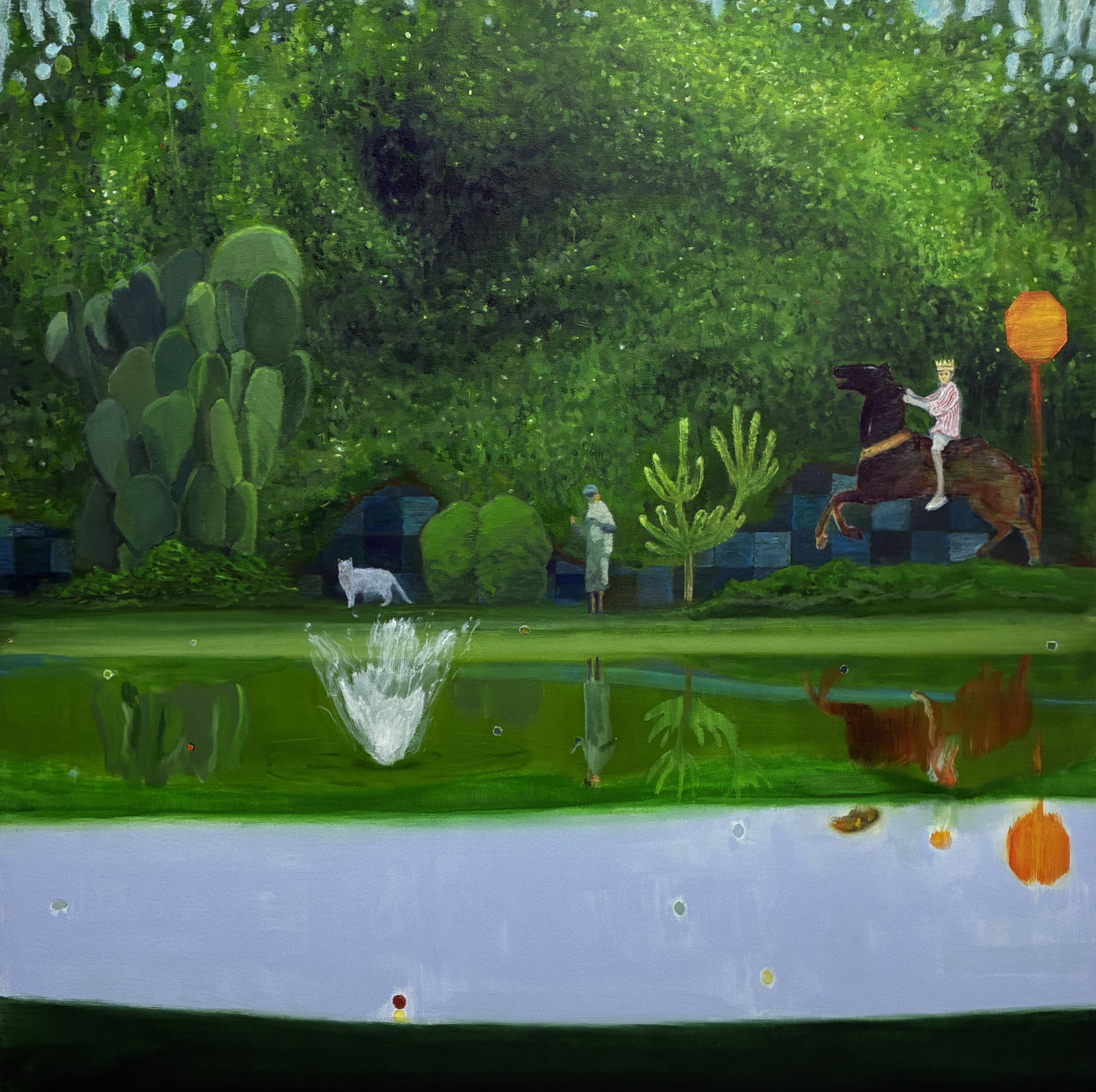 여행자들, 2026, Oil on canvas, 112x112cm