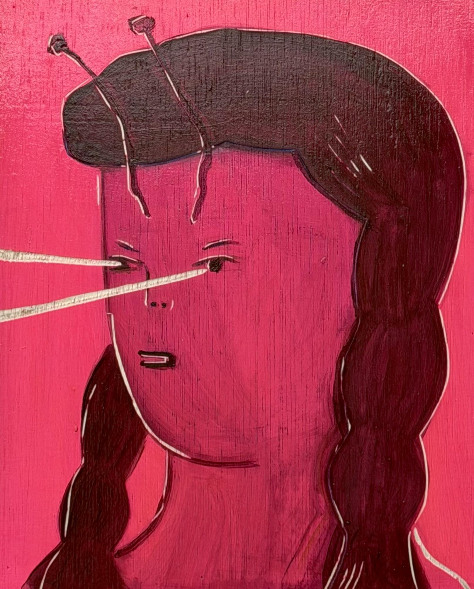My Friend, the Humanoid

2026
Oil, carving on wood panel
27.3×22cm