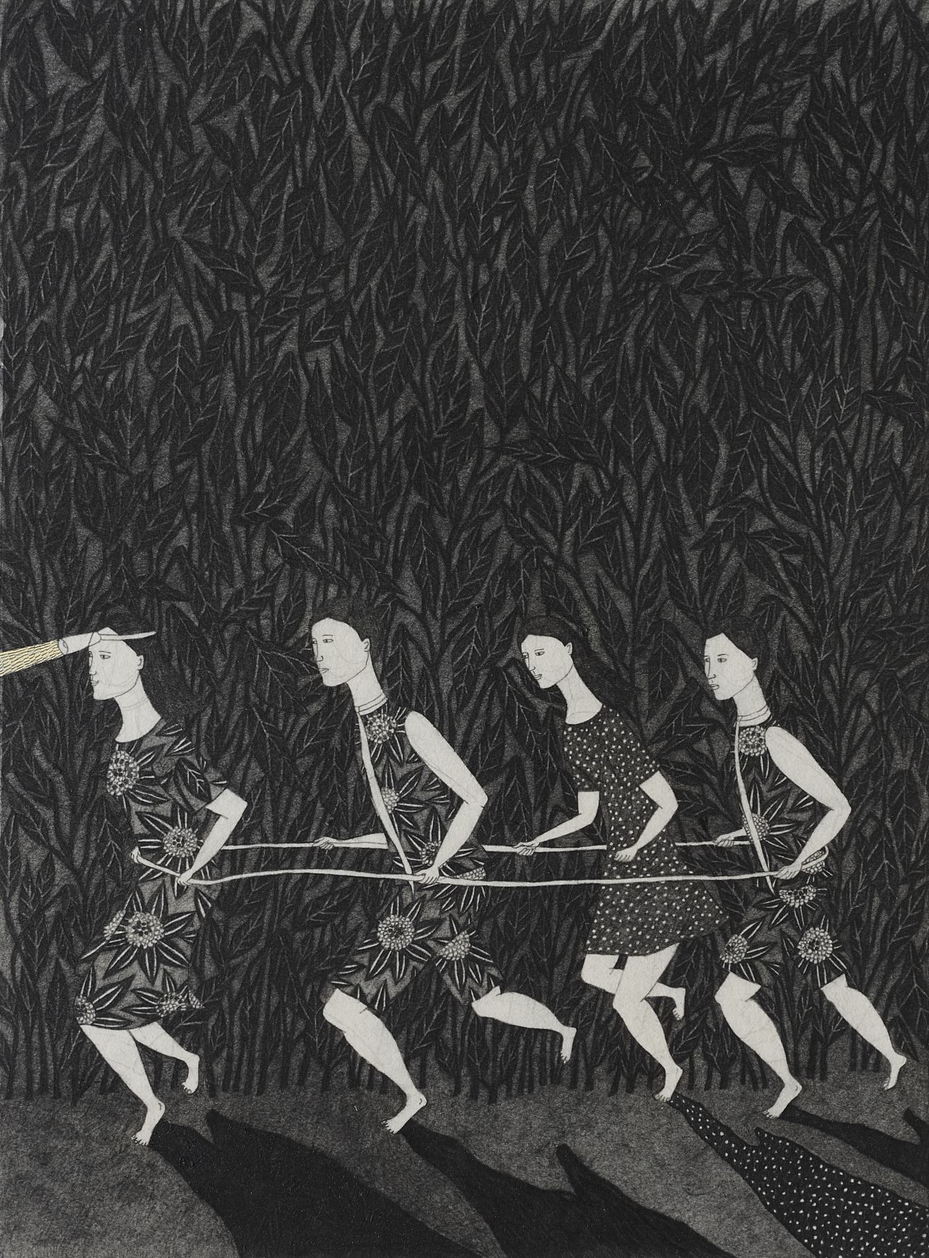 Us I

2025
Pencil and acrylic on jangji
33.5×24.5cm