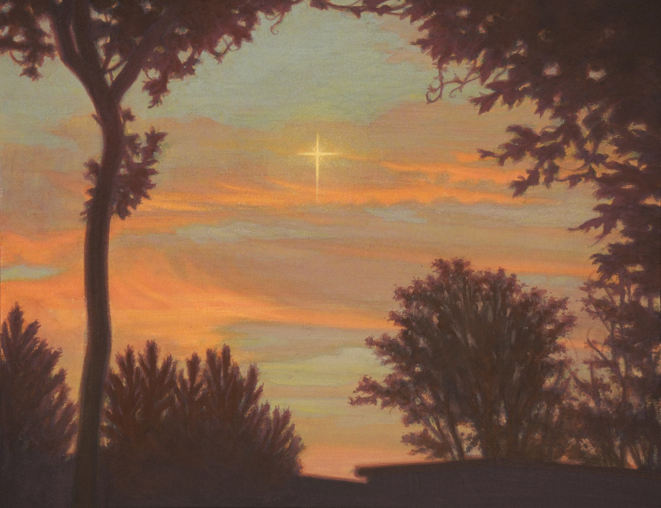 Christmas star

2025
Pigments and gold glitter pigment on cotton fabric
27.4×35cm