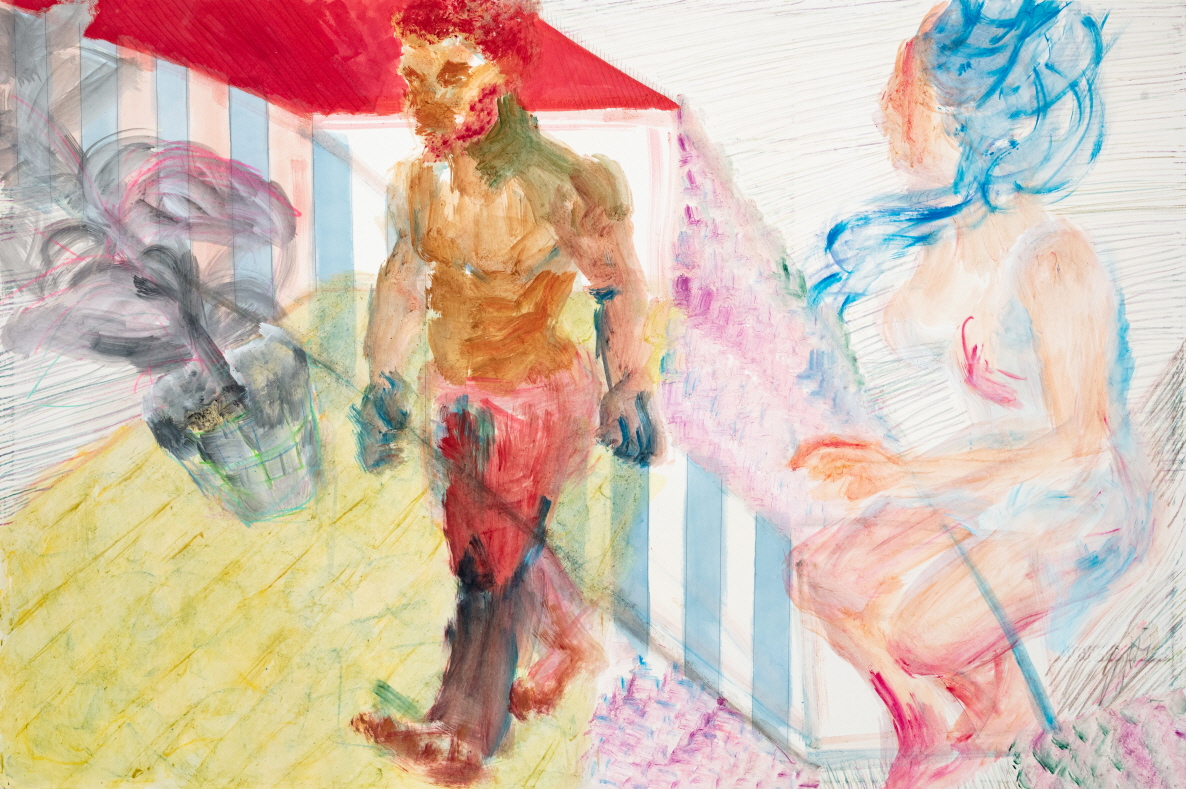 성인제_Screen Memory_130x194cm_장지에 채색_2021