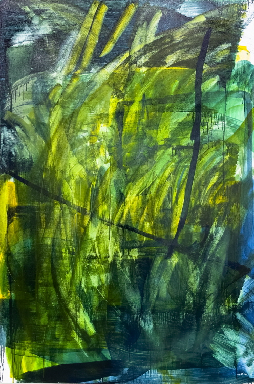 숲속을 가르지르는 1, 194x131cm, Oil on canvas, 2022