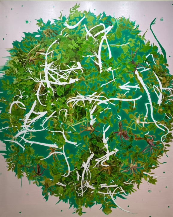 정정엽, 마을-냉이, 162x130cm,oil on canvas, 2012