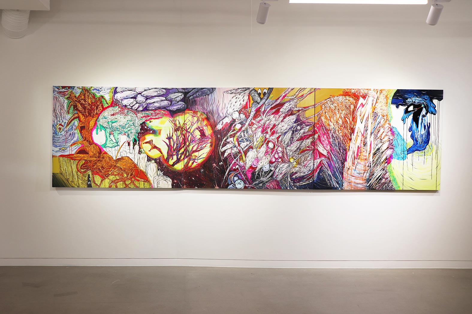 메두사의 노래 시리즈 전경, oil, oil pastel, watercolor on canvas. 145.5x112.1cm. 2020