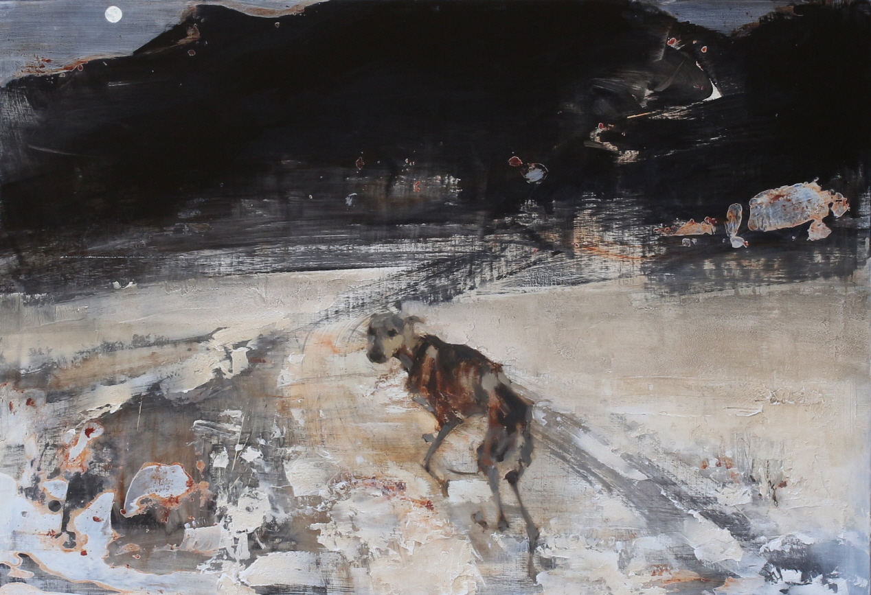 자화상2, Oil on canvas, 130_80, 2022