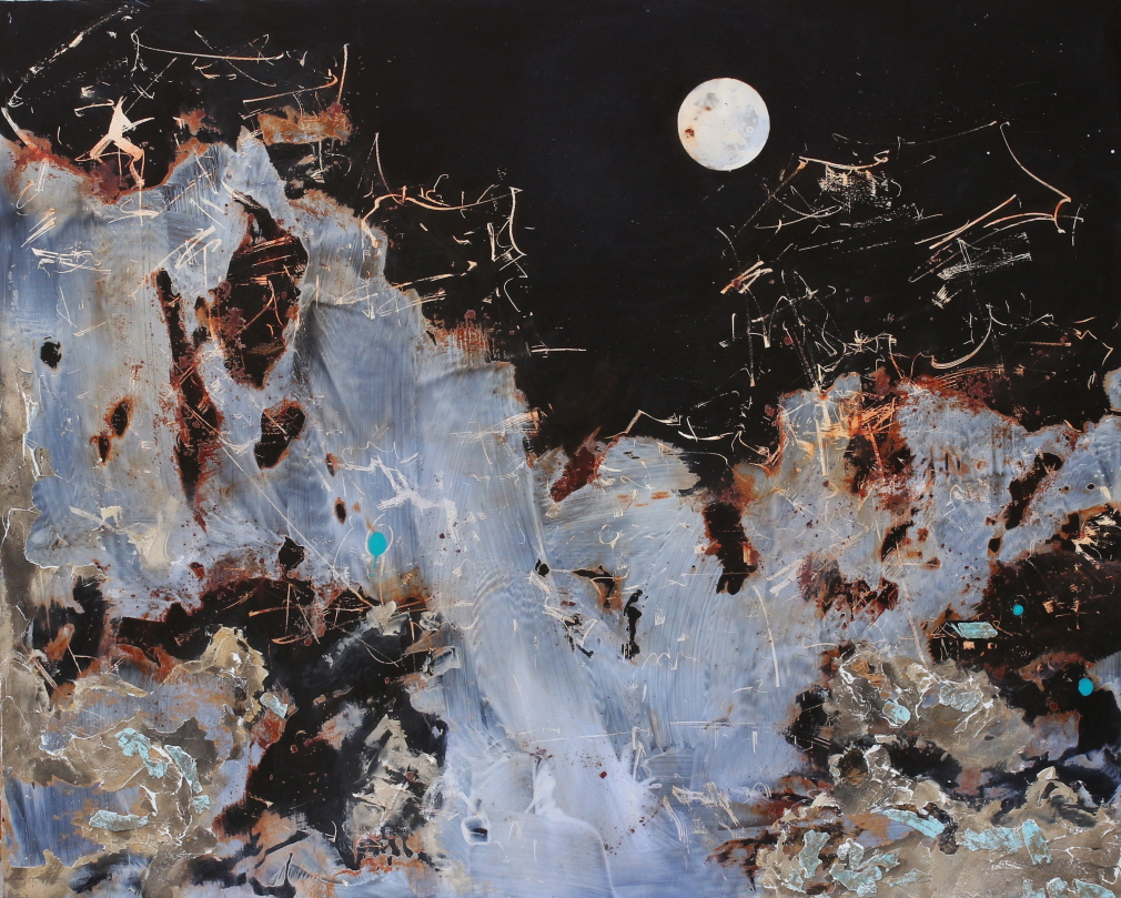 관월도4, 혼합재료, 160_130cm, 2022