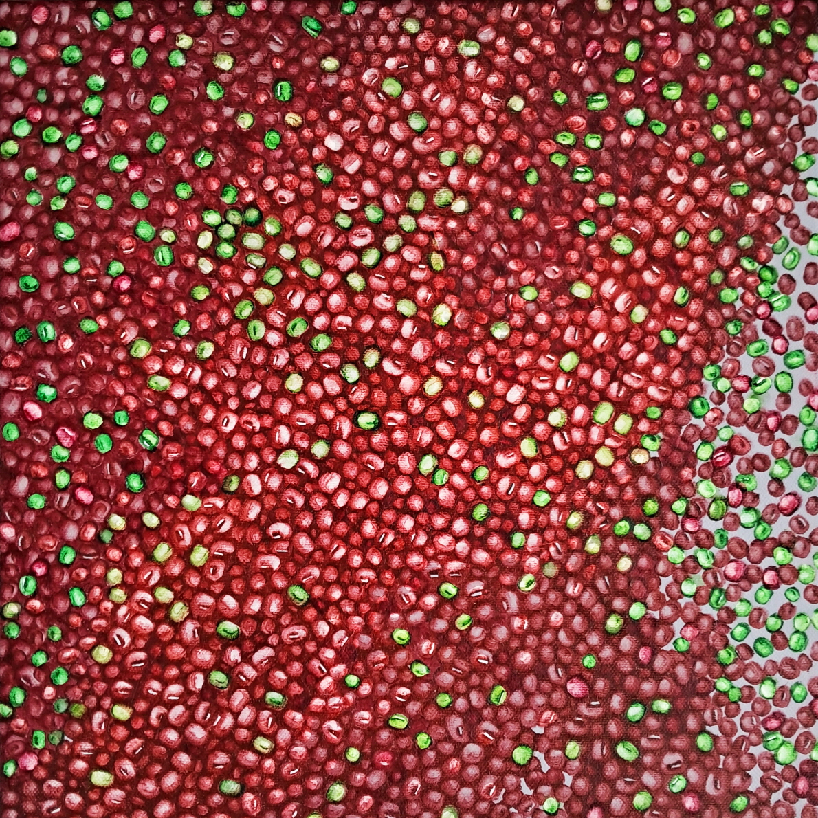 씨앗-땅1, 2023, oil on canvas, 30x30cm