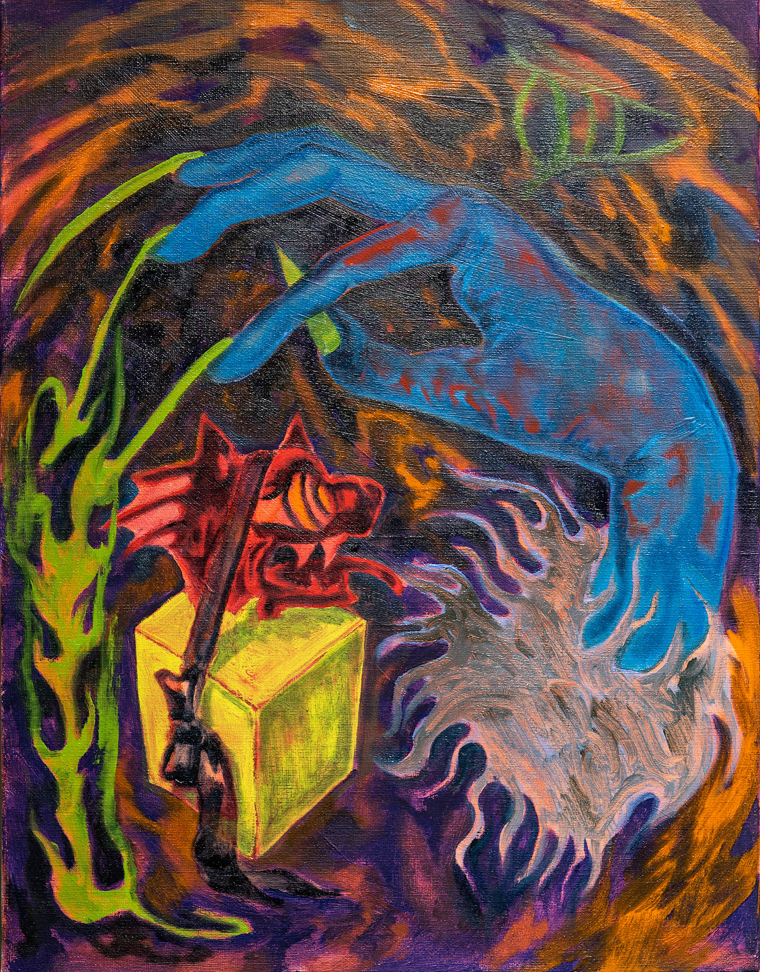 Amazones and Bijous(in a box), 41.0x31.8cm, 2021