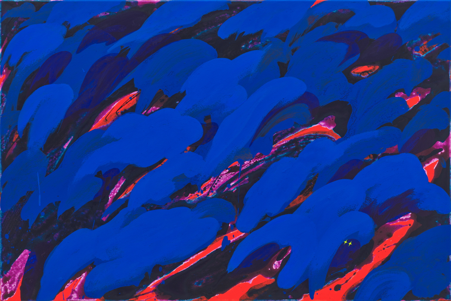 밤 파도 01(Night Waves 01), 60.7x91.0cm (30M), acrylic on canvas, 2023
