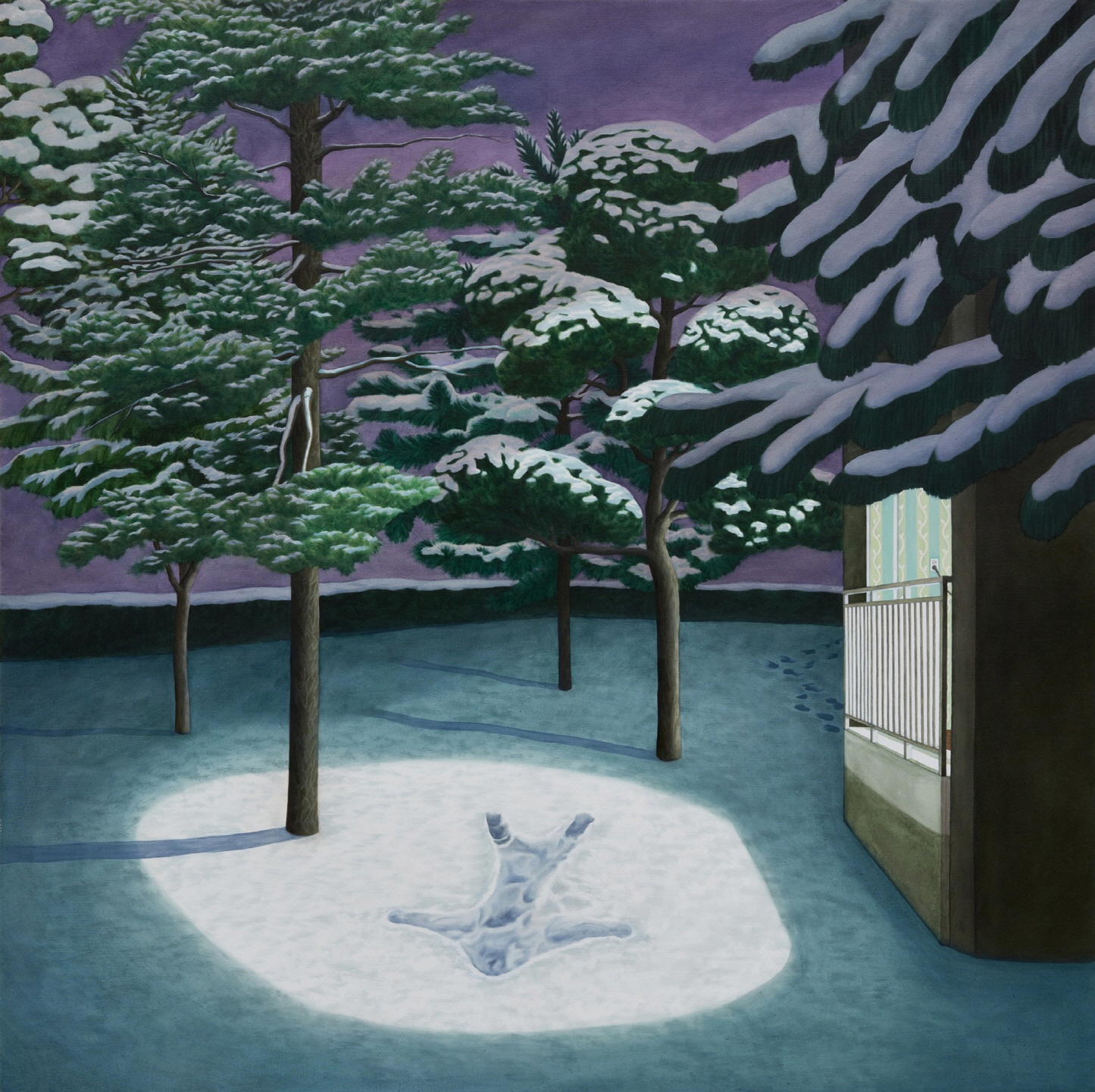 새벽의 방문자, 2025, oil on canvas, 145.5×89.4cm