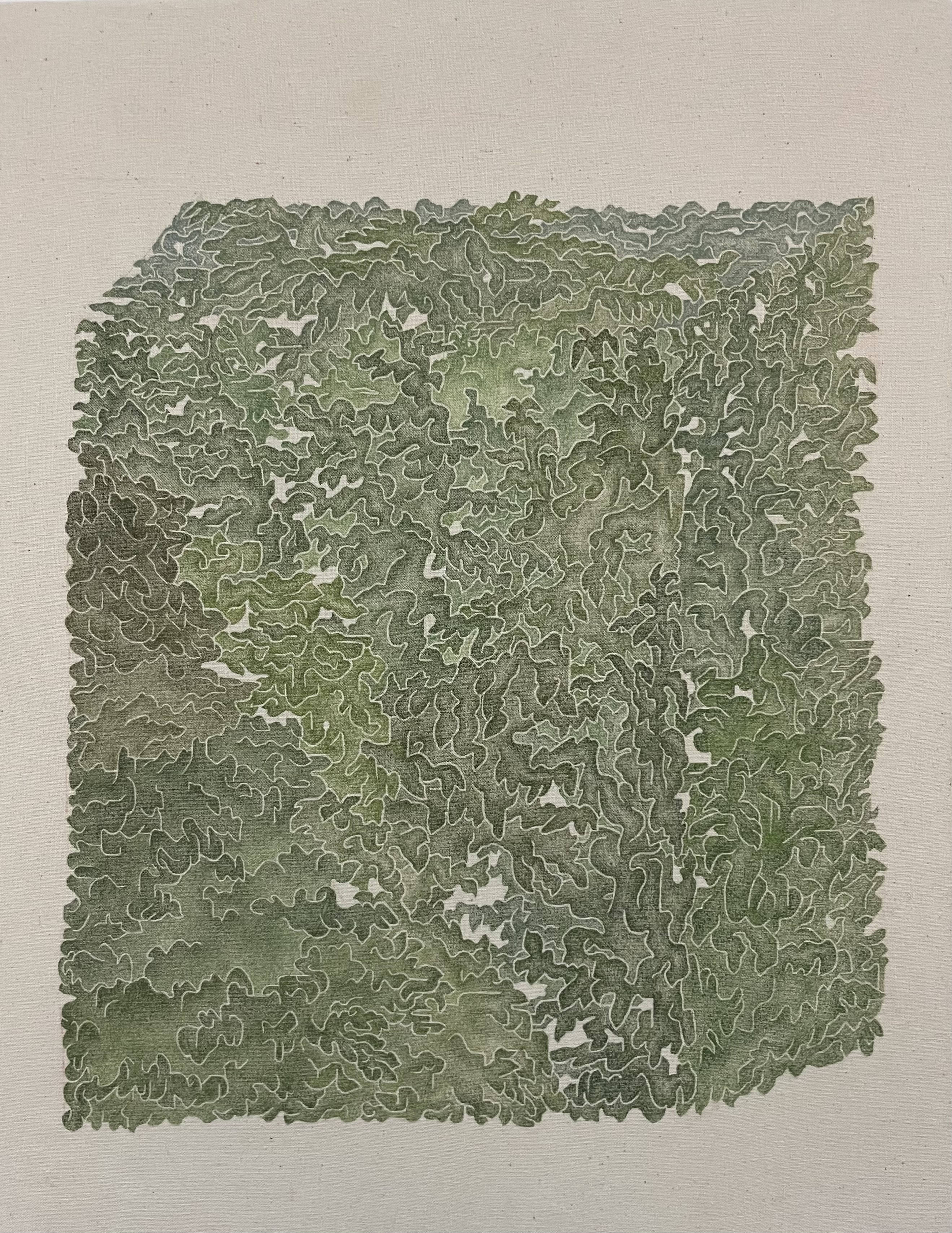 식가도(植架圖), 광목에 채색, 41x31.8cm, 2025