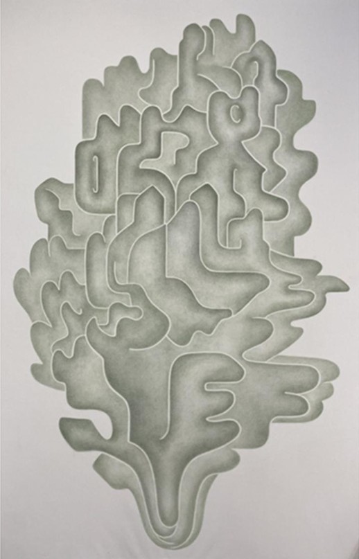 갈피, 광목에 채색, 약 185x120cm, 2024