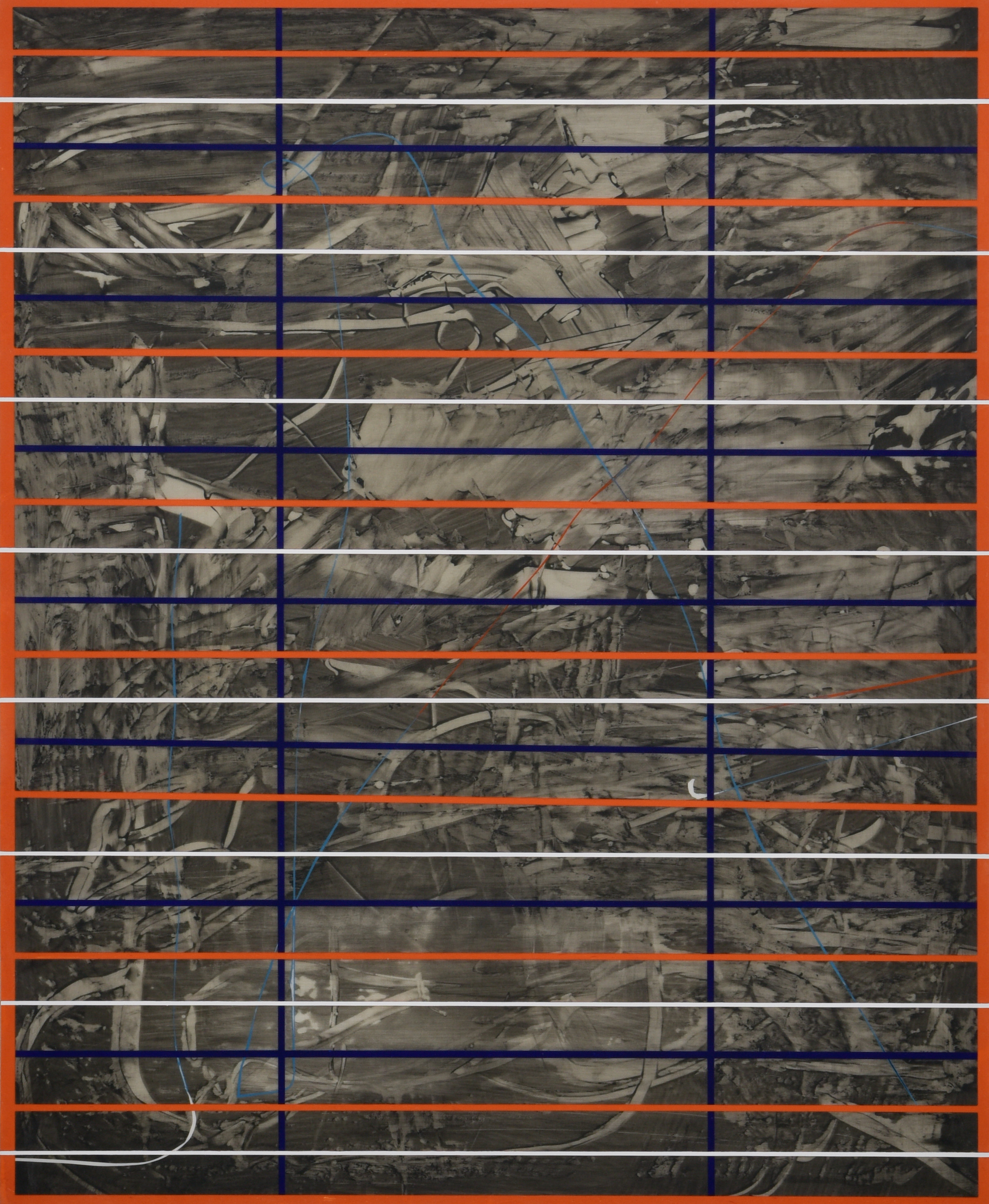 Standing in a bright place 08, Mixed media on Korean paper, ink cake, pigment, 55×45cm, 2025