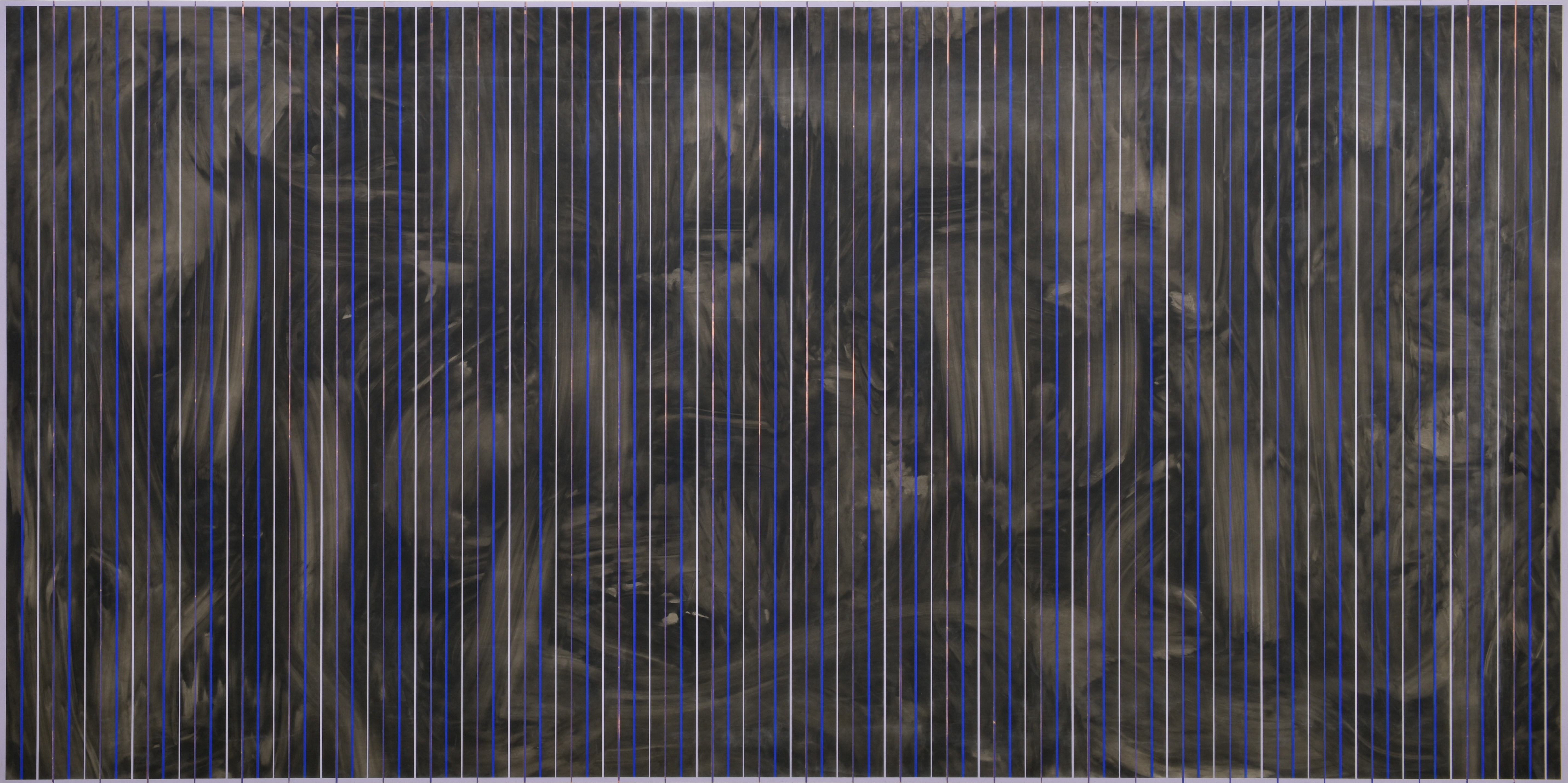 Standing in a bright place 17, Mixed media on Korean paper, ink cake, pigment, 240x120cm, 2025