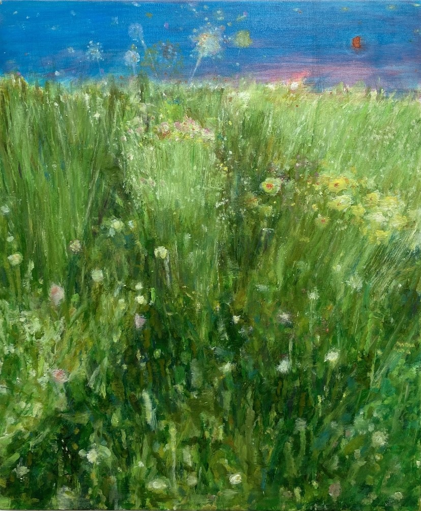 밤빛, Oil on canvas, 45.5x37.9cm, 2025