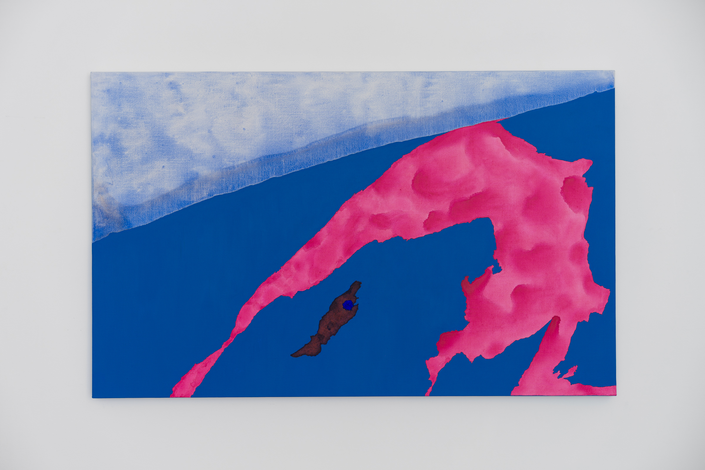 잔설 (Lingering Snow) 1, 캔버스에 아크릴, 72.7x116.8cm, 2025