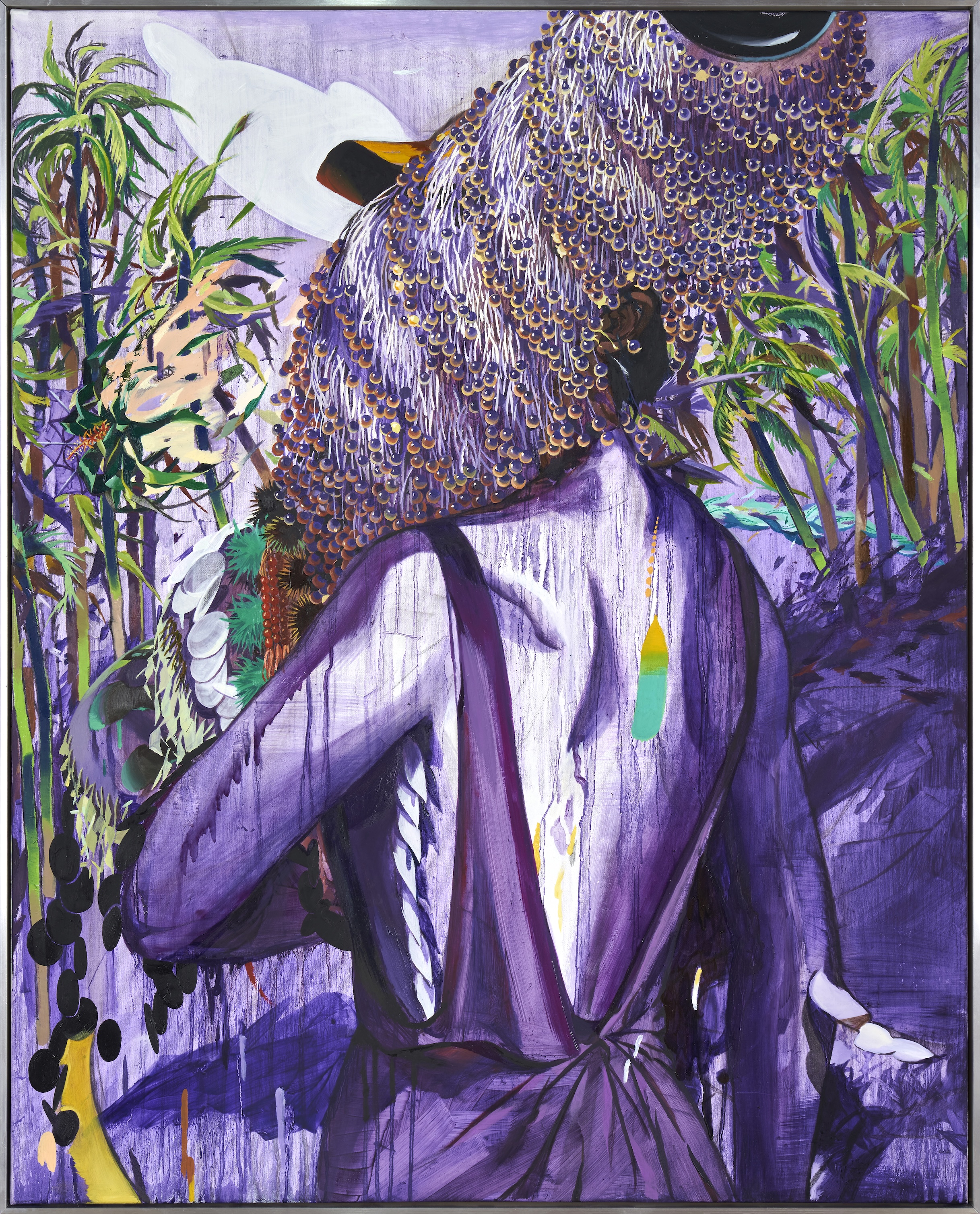 정수정, Tronie#6 Purple wind, Oil on canvas, 91x72cm, 2021