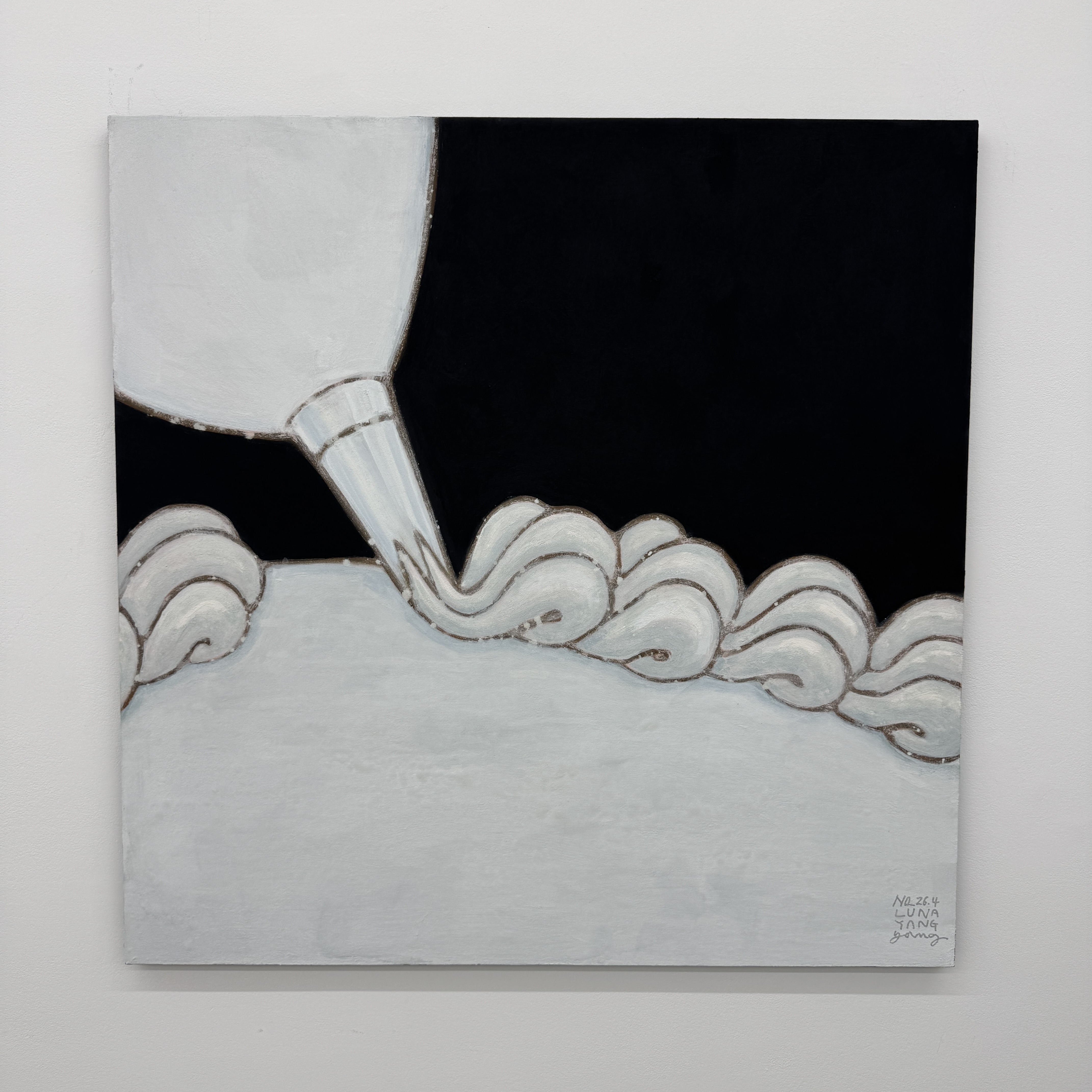 루나양, NO_26.4_장지에채색_91x91cm_2026