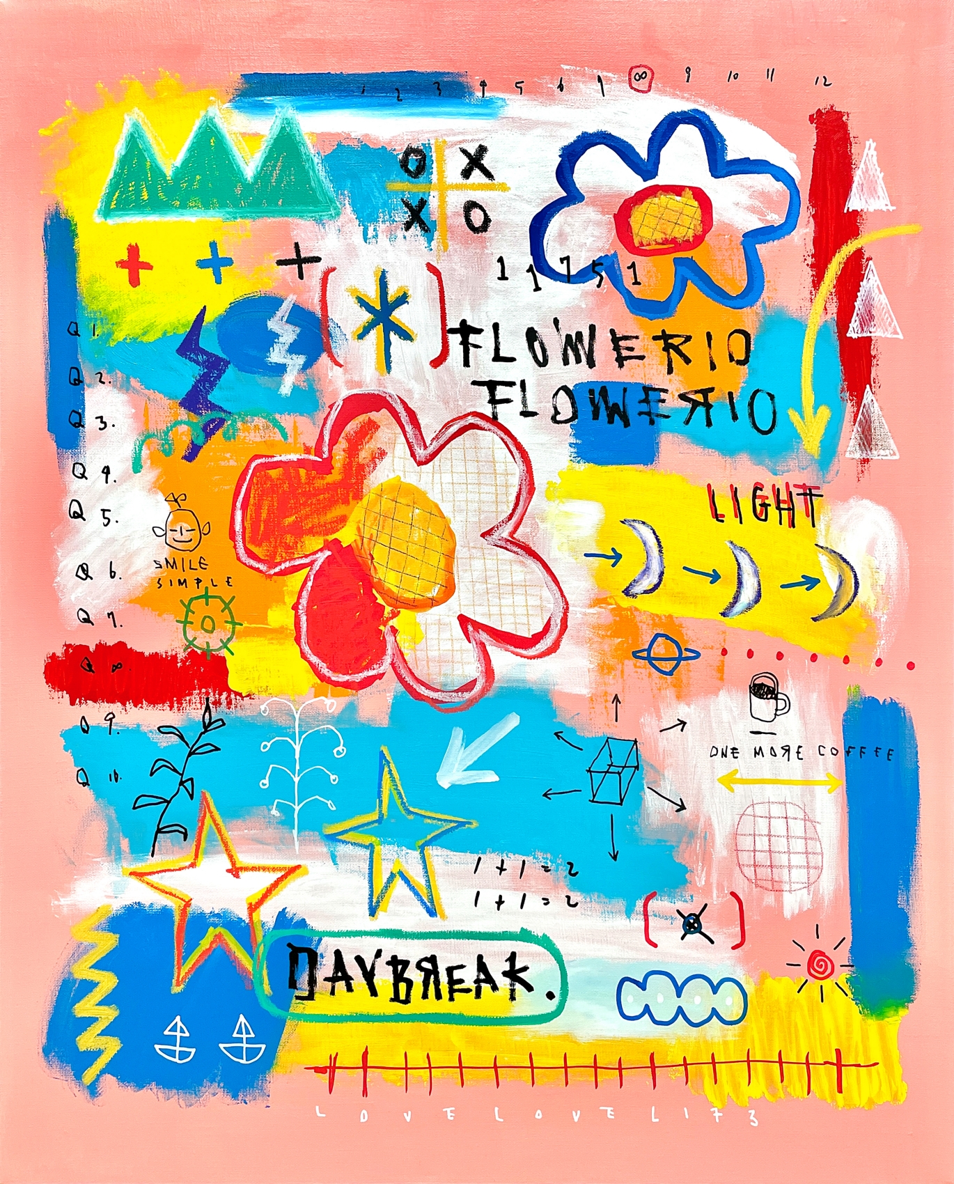 리오지, DAYBREAK_72.7 x 60.6 cm (20F) Mixed media on canvas 2024