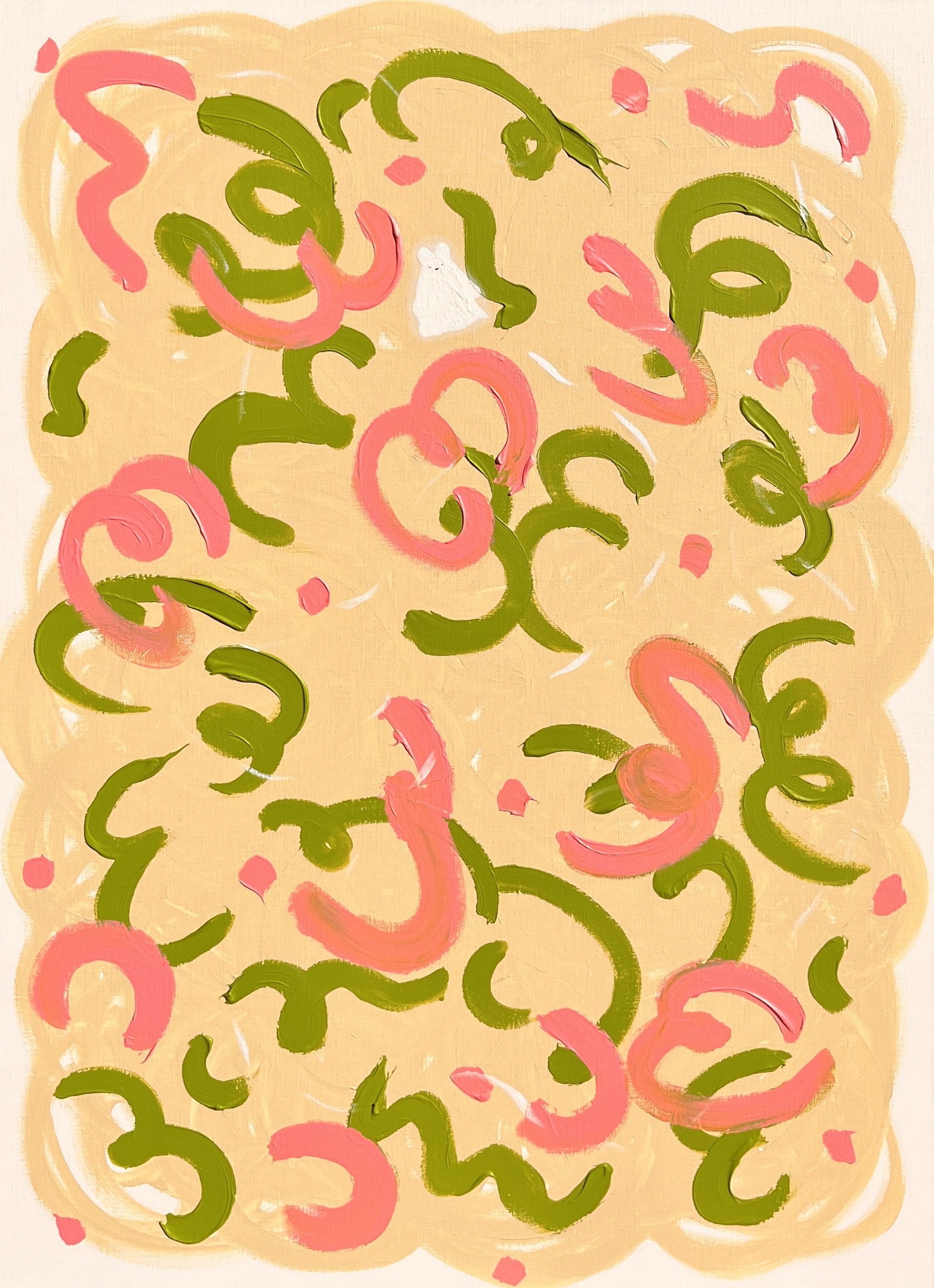 Spring spirit #1, Acrylic on canvas, 100x72.7cm