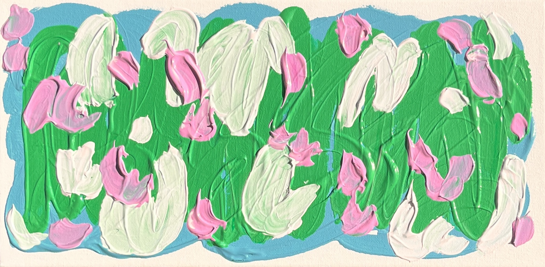 숨겨진 정원 #1, Acrylic on canvas, 20x40cm