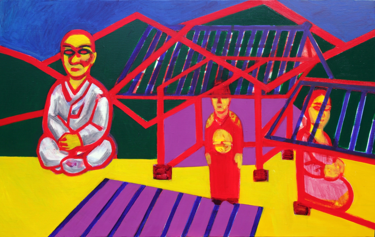 매월당, 단종 부부_2007,2014_Oil on canvas_89.5x145.3cm