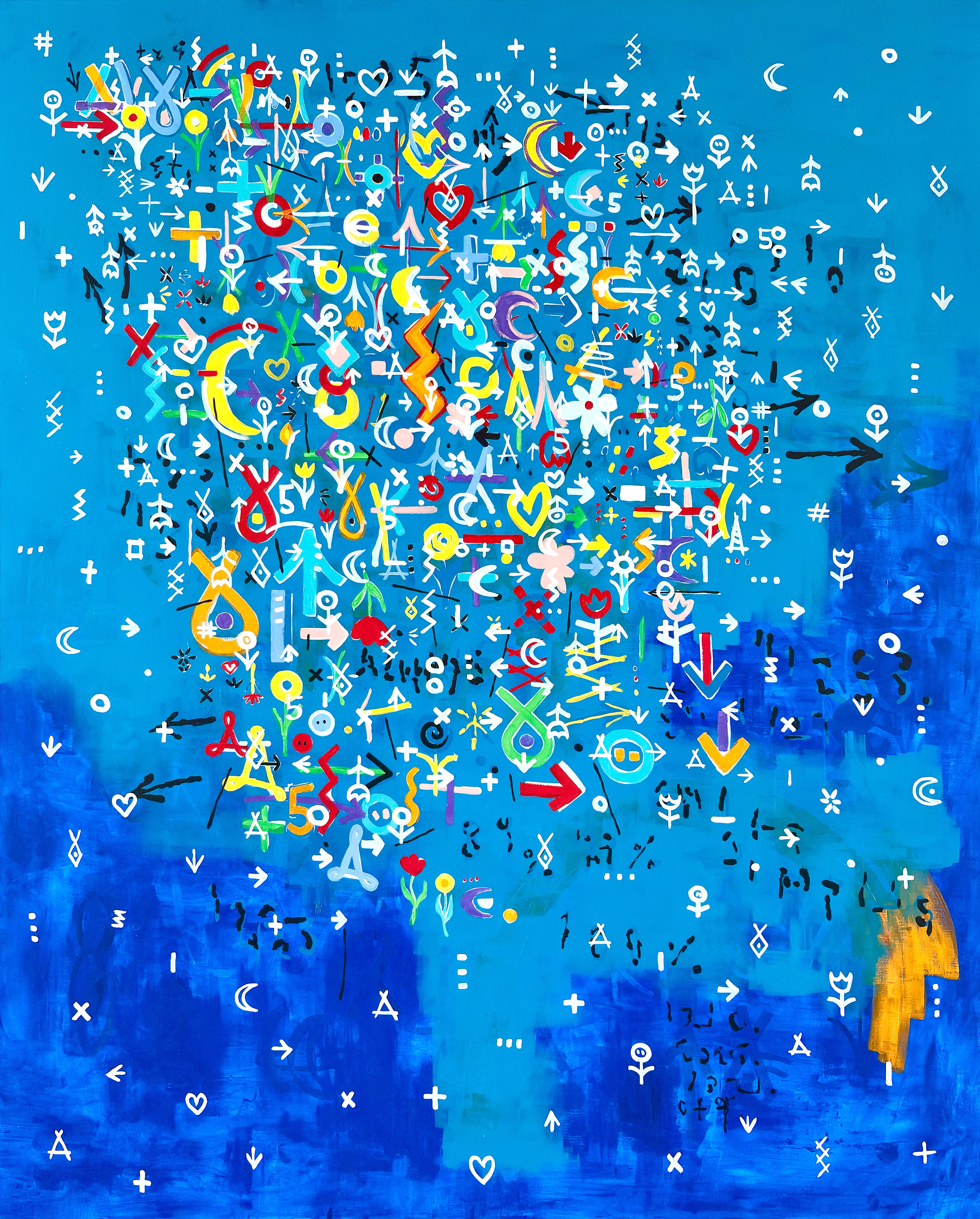 C2-2605-1 (RIOCODE 2 - The Galaxy), Acrylic on canvas, 162.2x130.3cm, 2026
