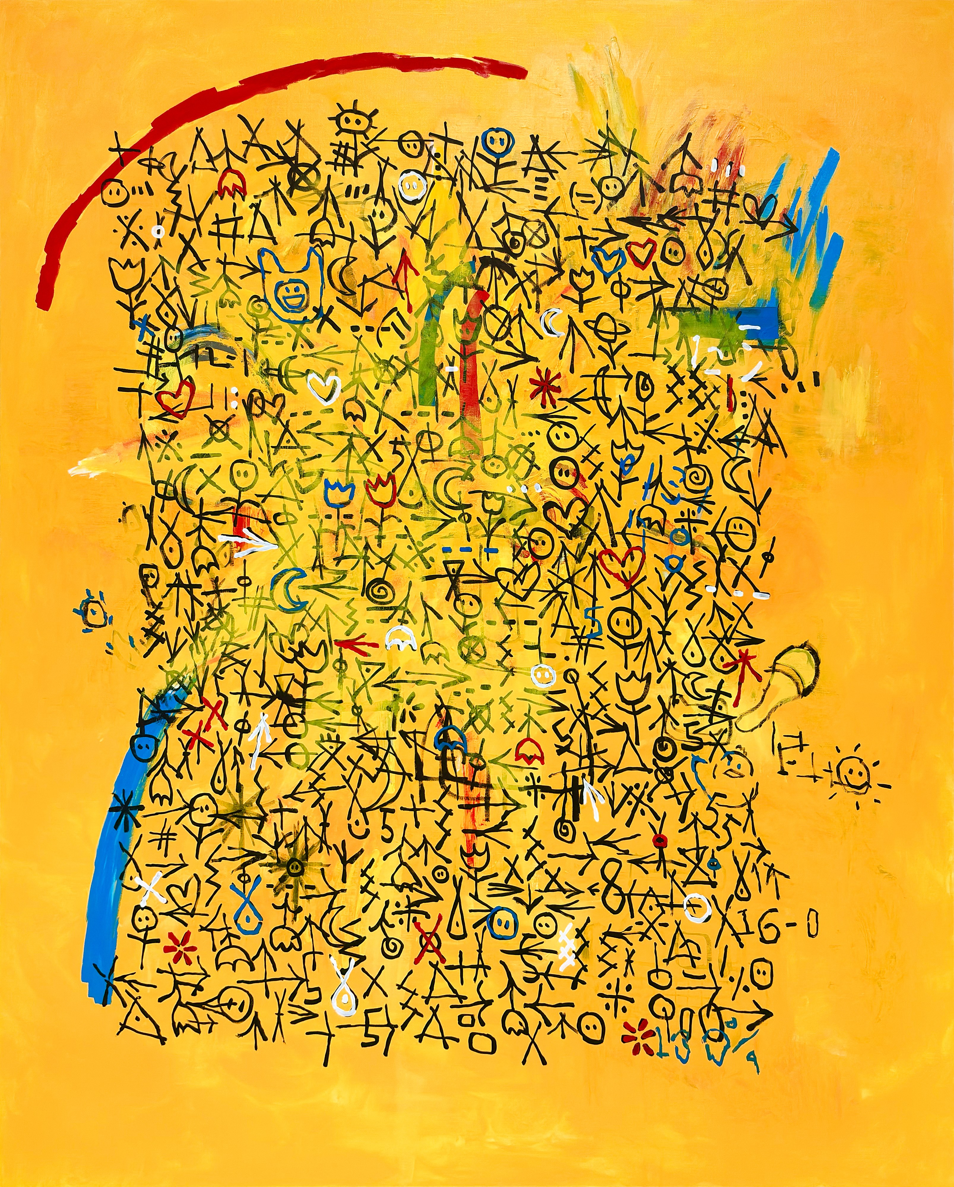 C1-2605-2 (RIOCODE 1 - The Star), Acrylic on canvas, 162.2x130.3cm, 2026
