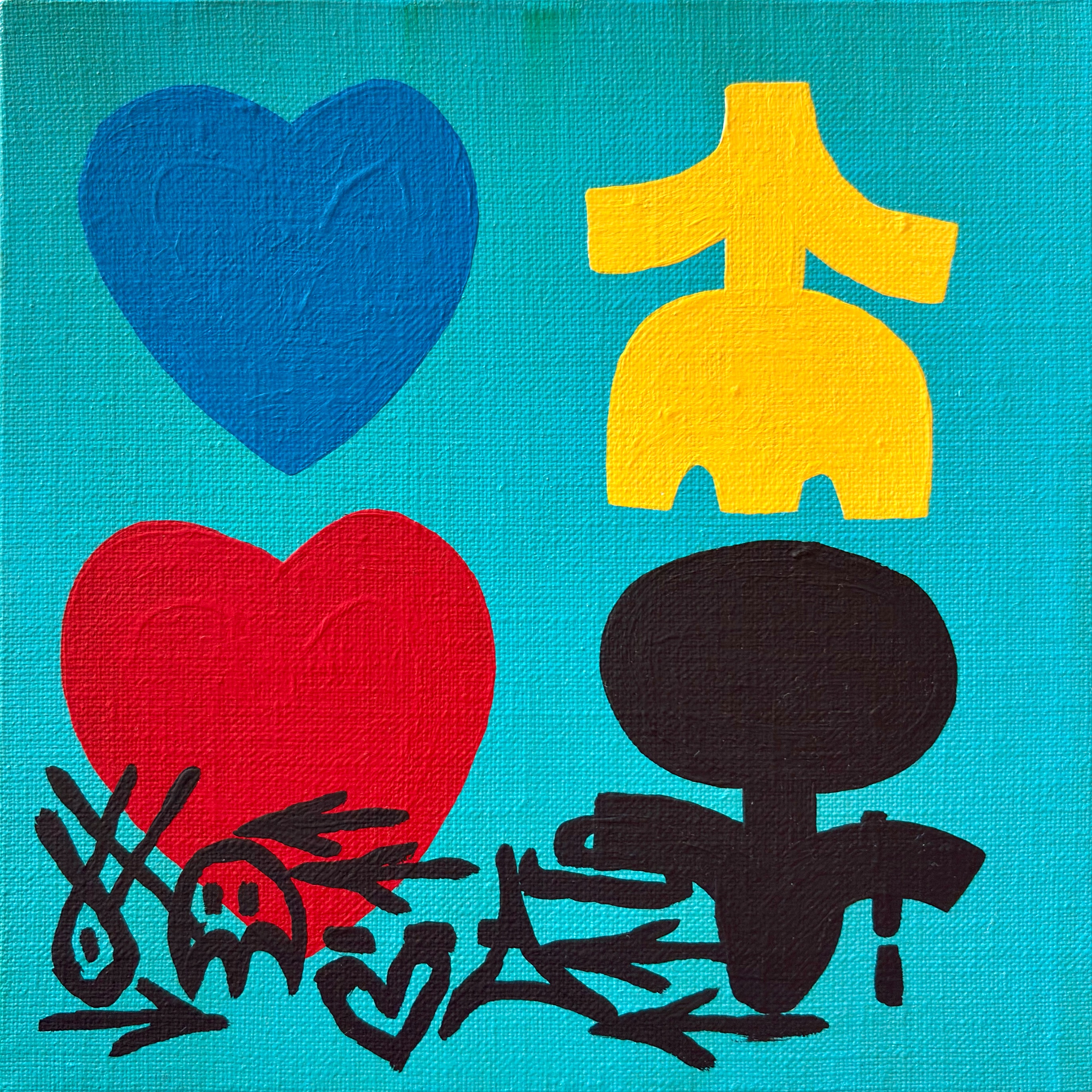 C3-2605-14, Acrylic on canvas, 22.0x22.0cm, 2026
