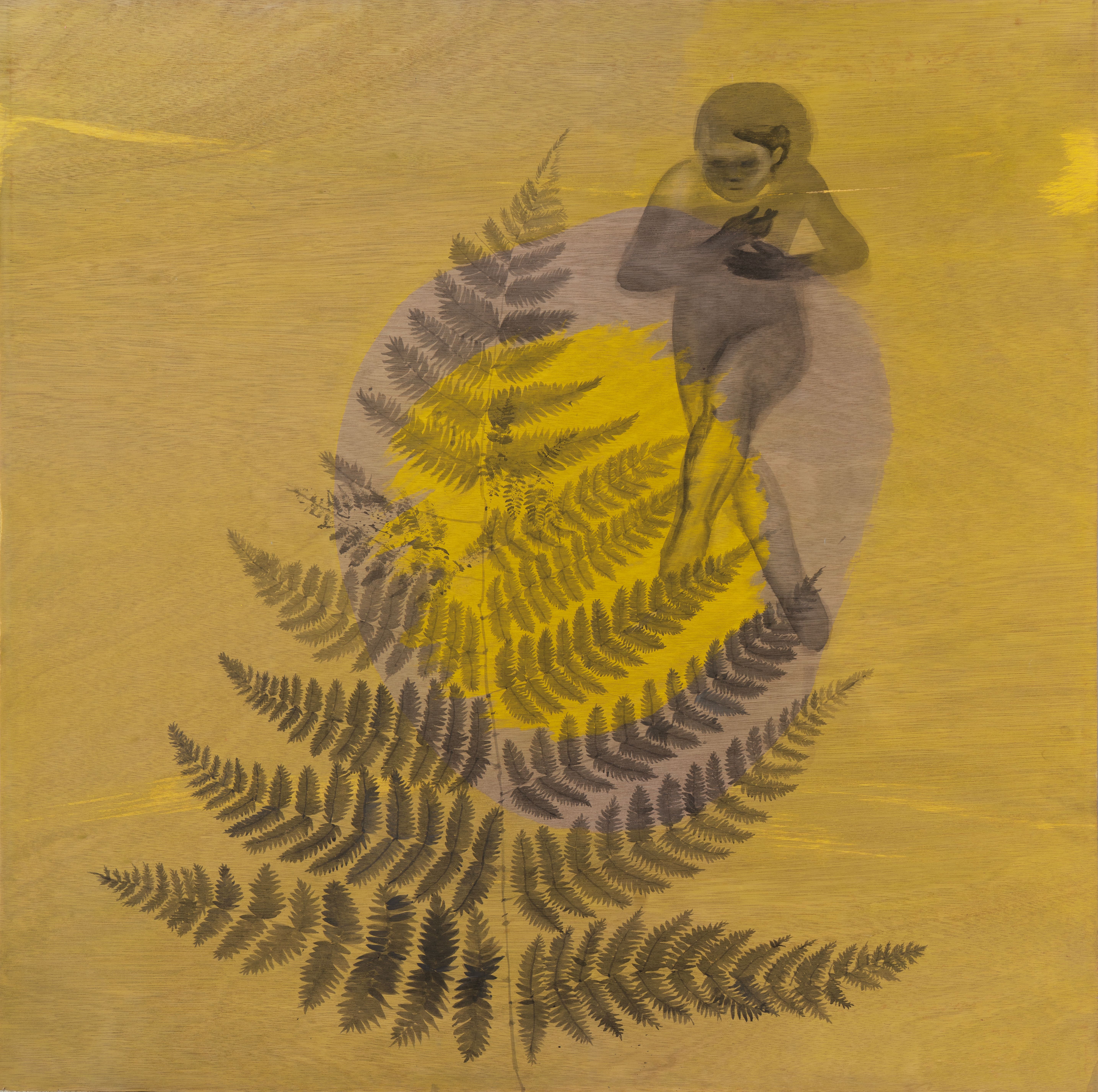 소녀생존기6, 2026, 나무 판넬 위에 아크릴, 122x122cm