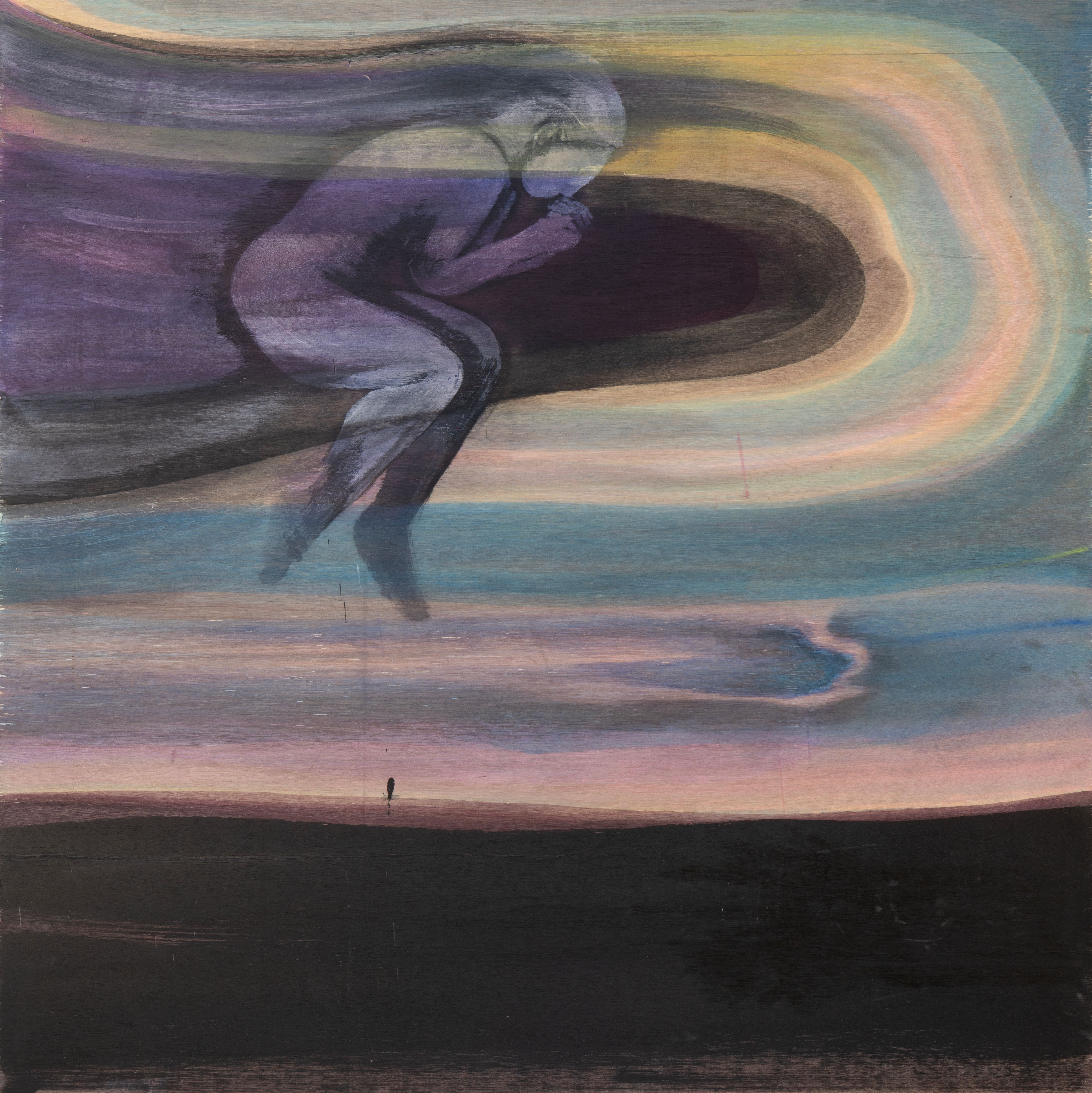 소녀생존기8, 2026, 나무 판넬 위에 아크릴, 122x122cm