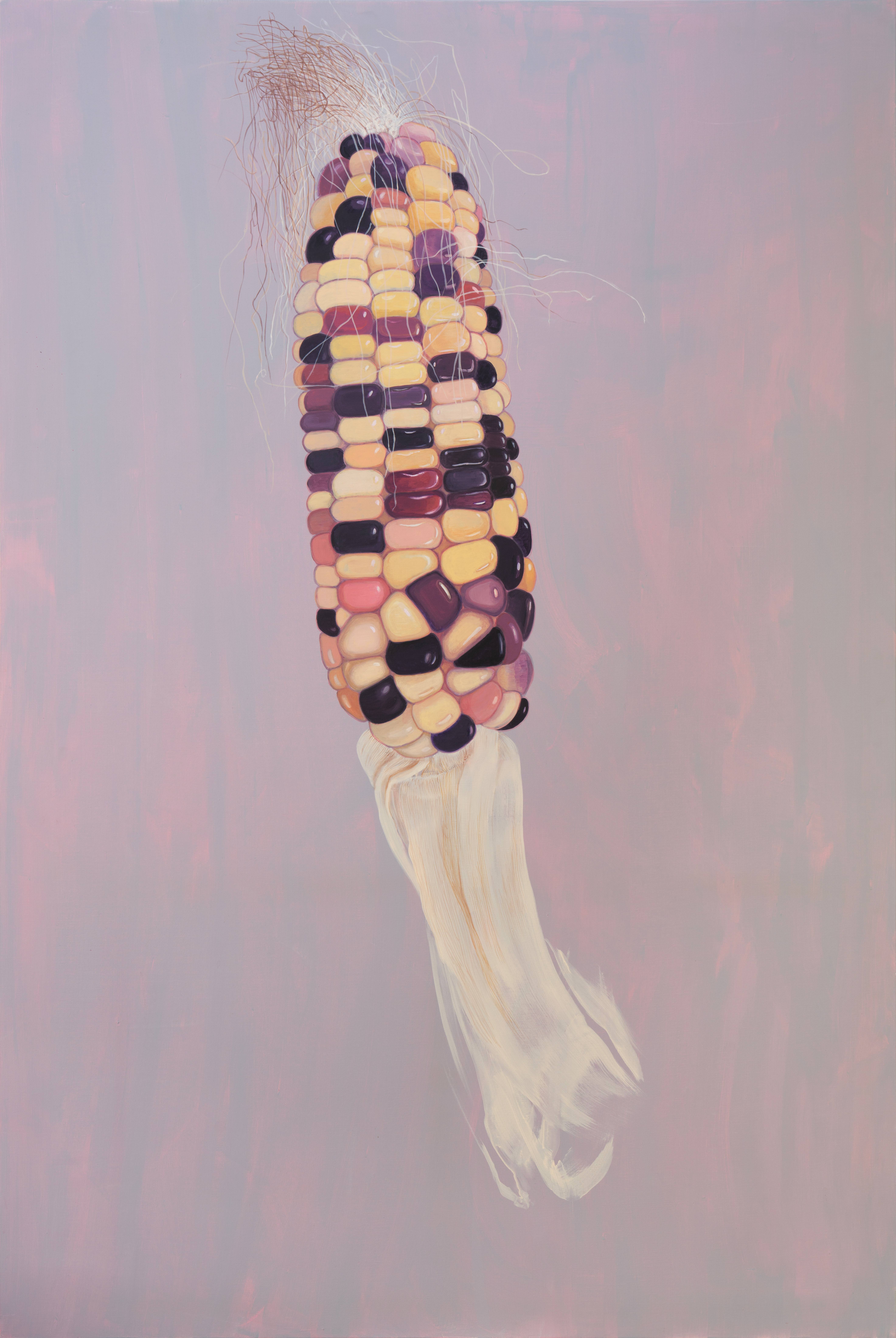 보석옥수수, 2025, 캔버스에 아크릴, 유화, 194x130cm
