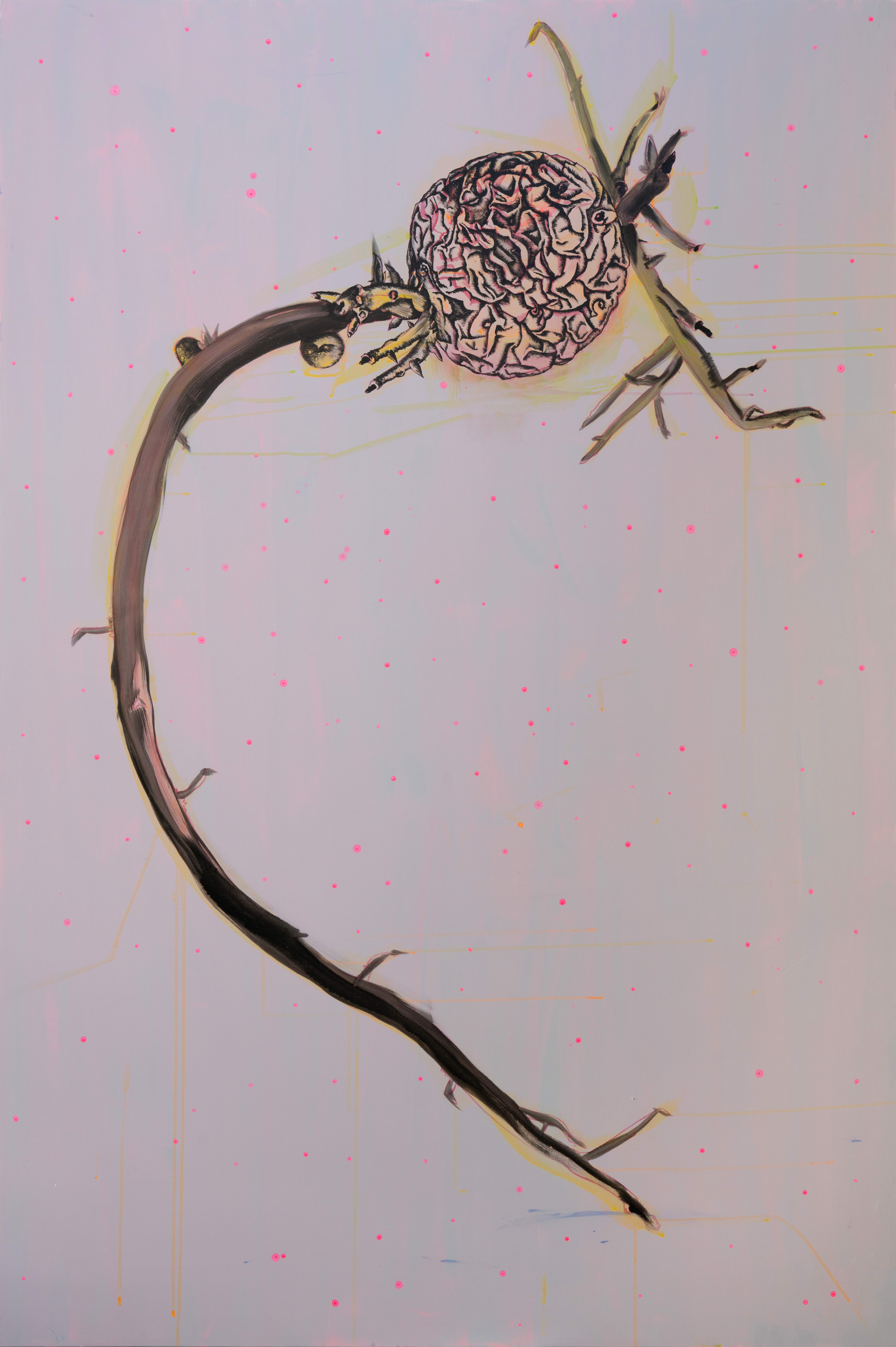싹10, 2026, 캔버스에 아크릴, 유화, 194x130cm
