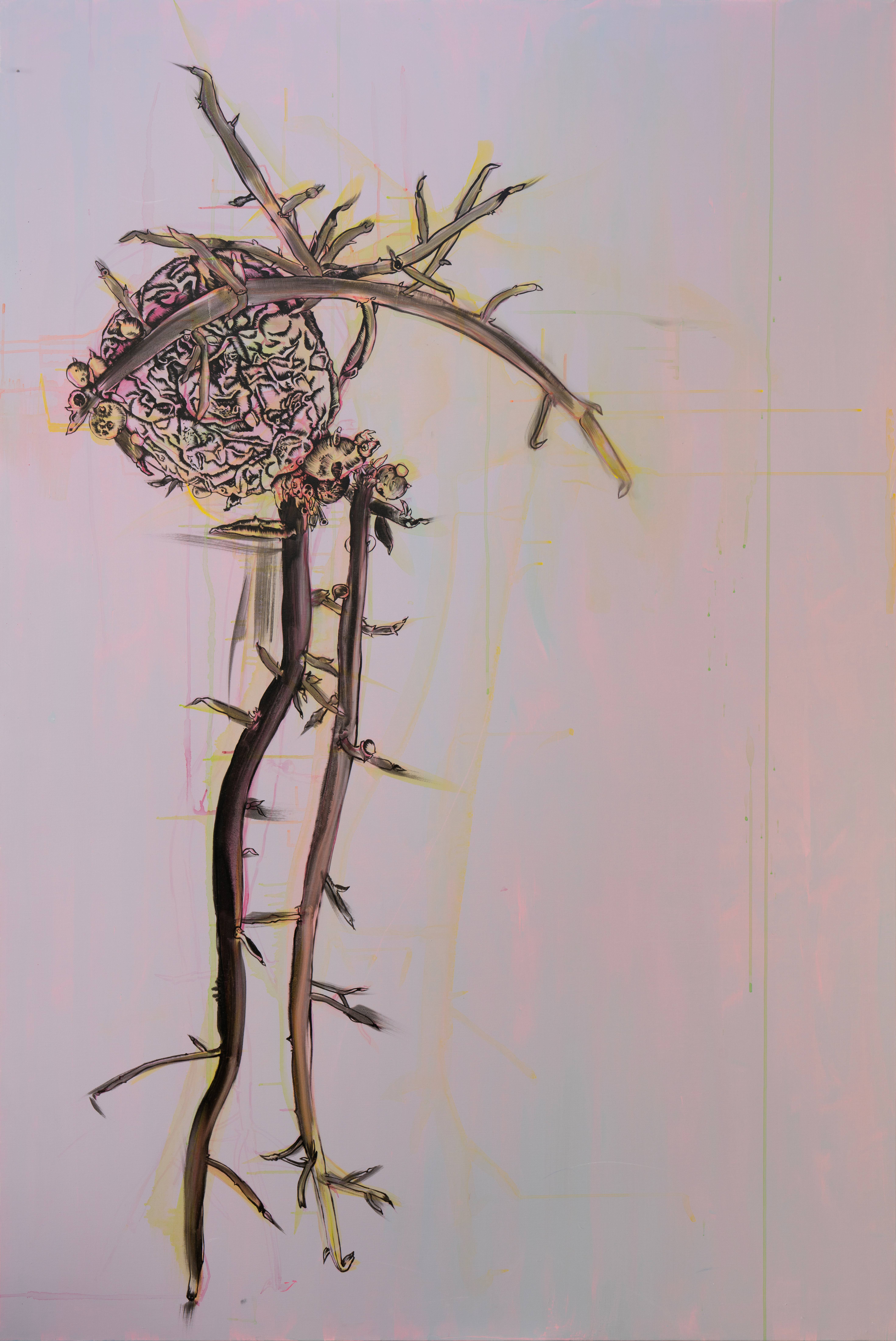 싹11, 2026, 캔버스에 아크릴, 유화, 194x130cm