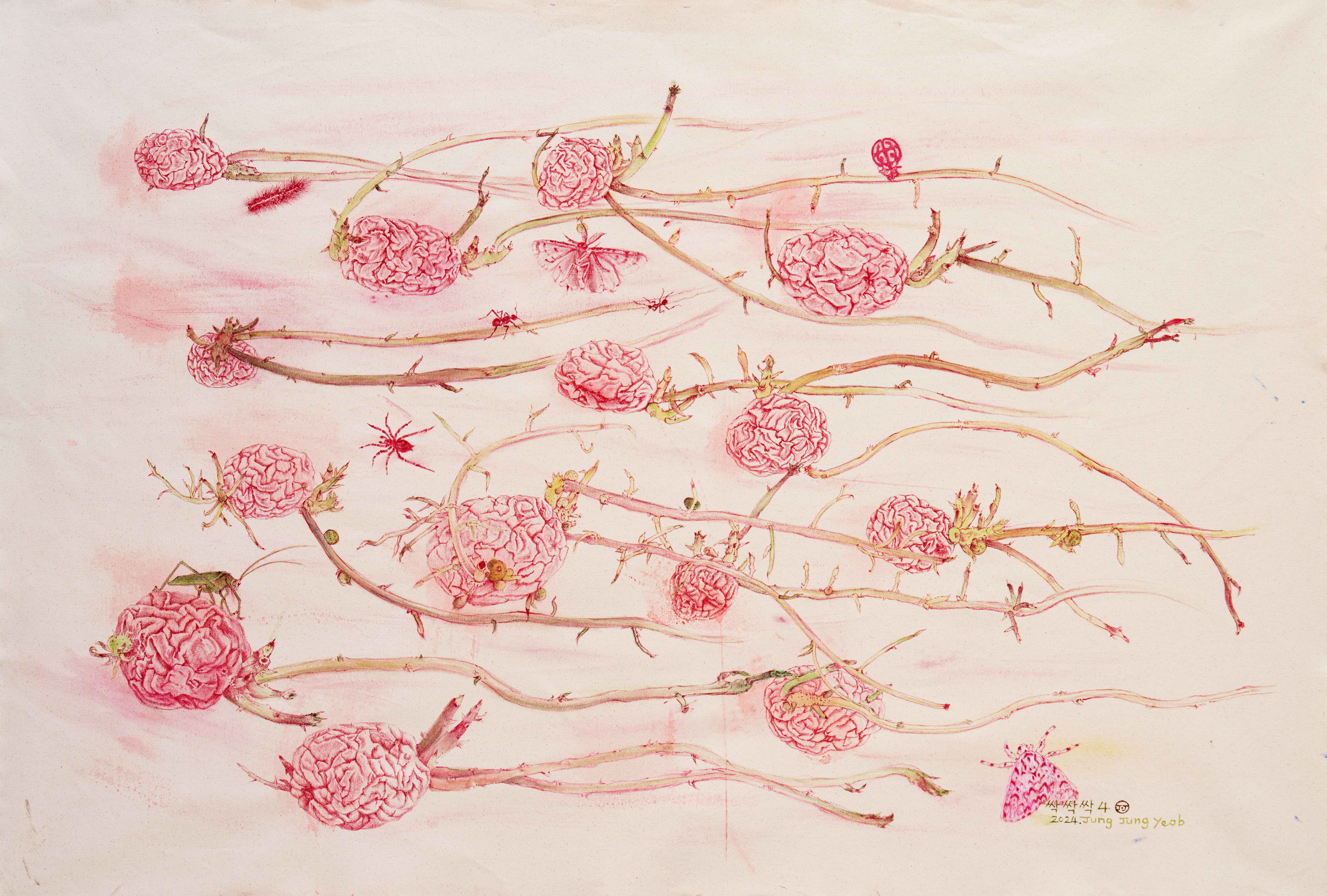 싹싹싹4, 2024, 캔버스에 아크릴, 98x149cm