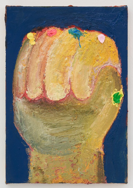 주먹의 맛 I need a Infinity Gauntlet, oil on linen canvas, 25x18cm, 2023