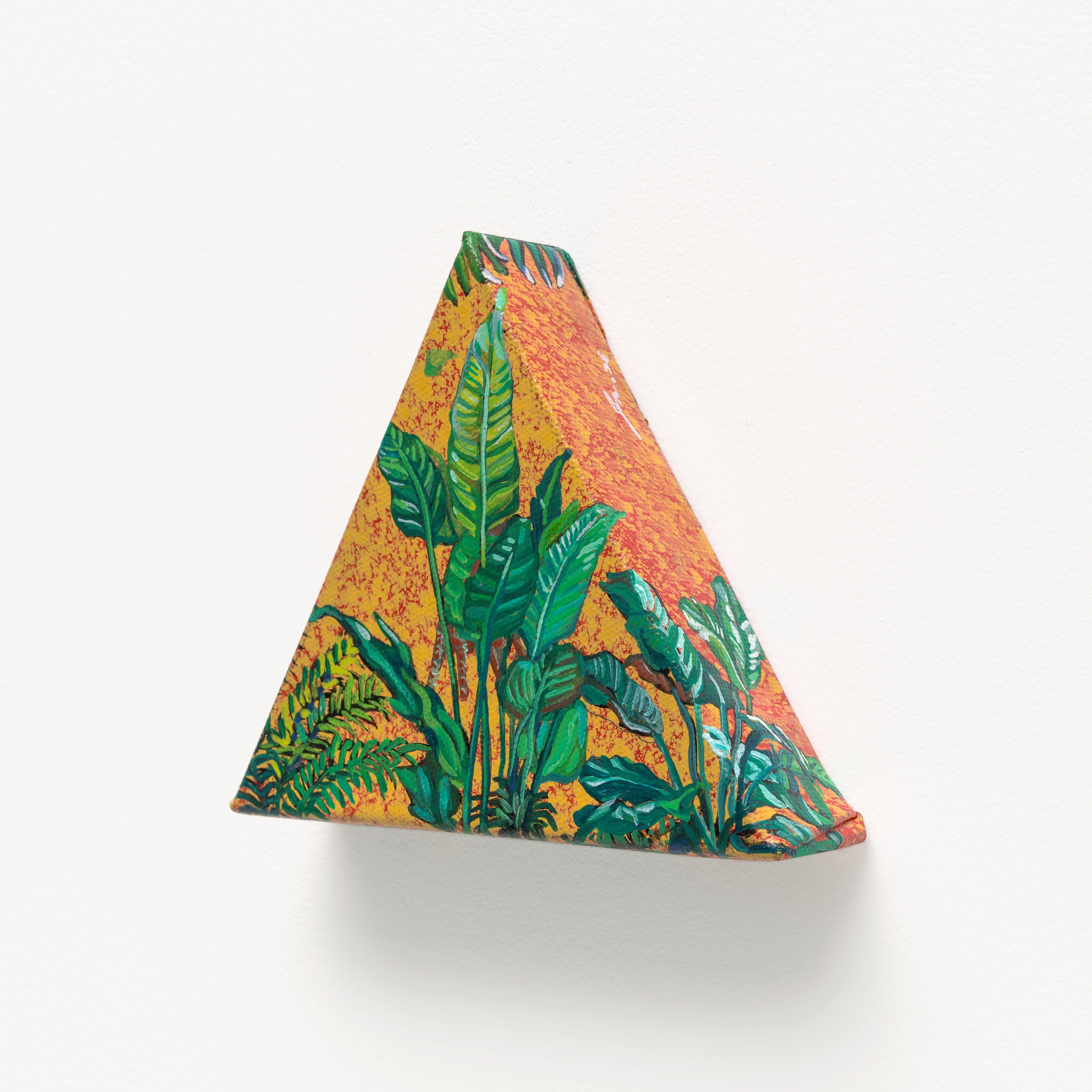 너에게 닿다 5, 한지에 고서 꼴라쥬, 수묵, 아크릴, 15×13cm, 2026