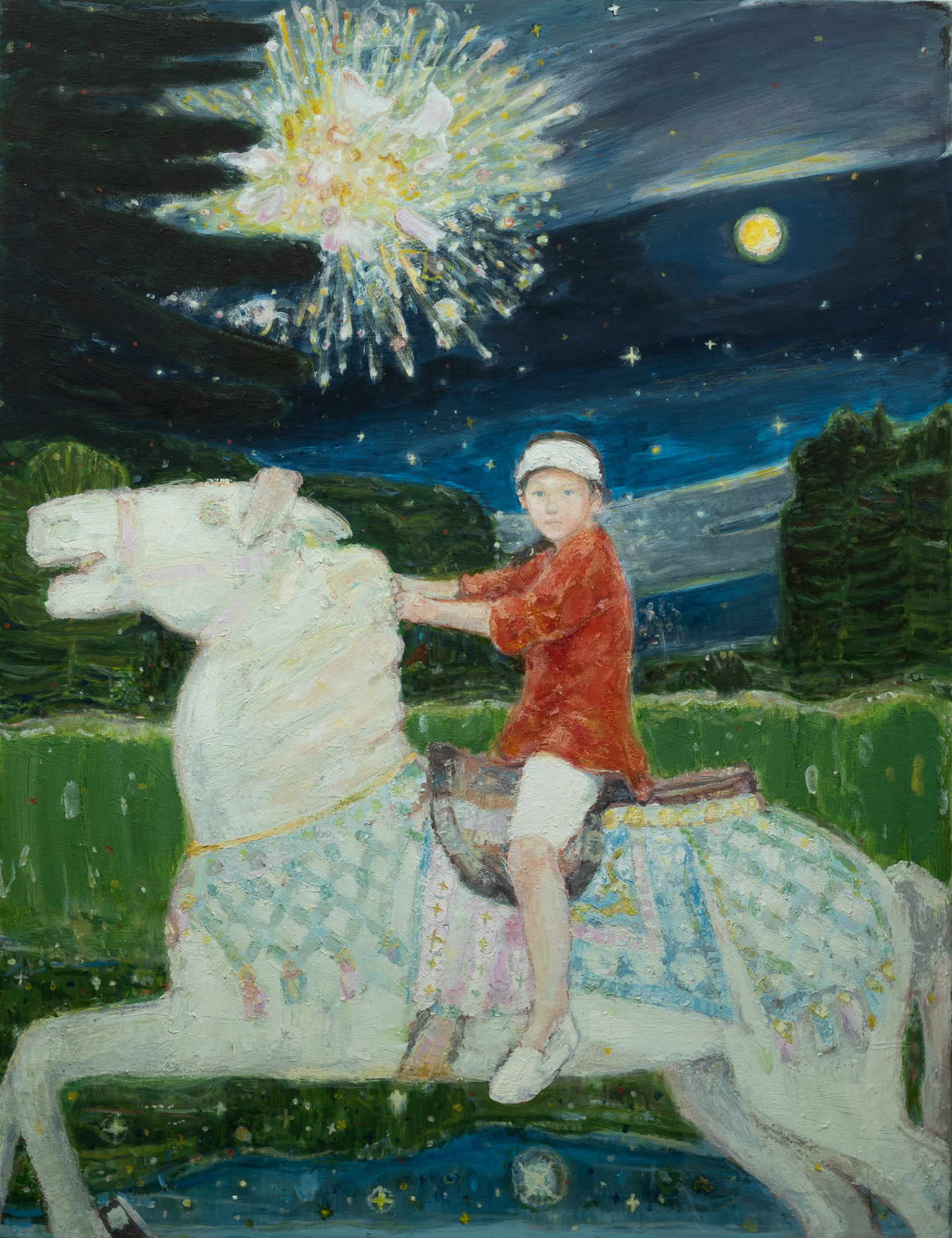 회전목마와 j 145.5 x 112 cm. oil on canvas 2026