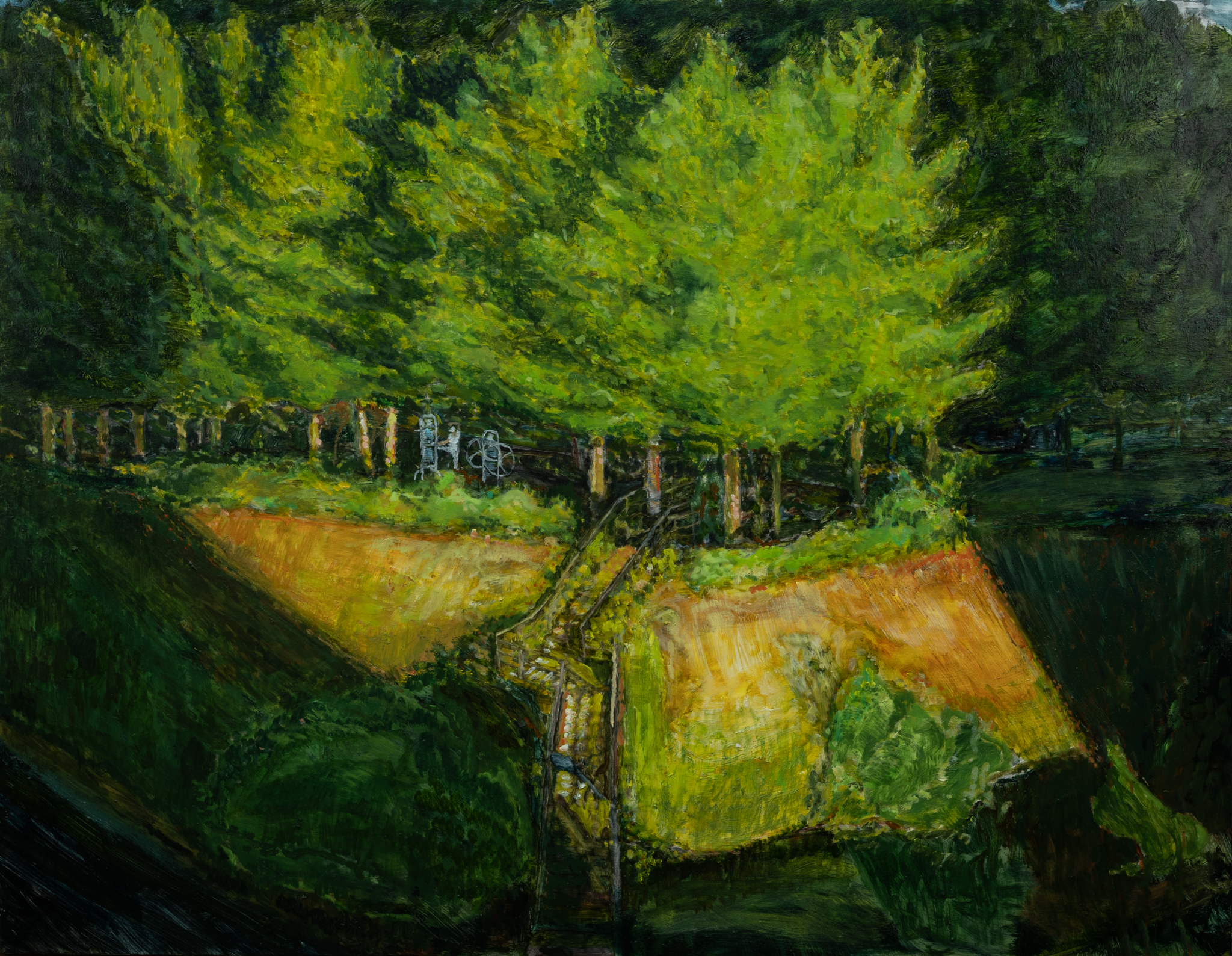 아침운동 116.8 x 91 cm. oil on canvas 2026
