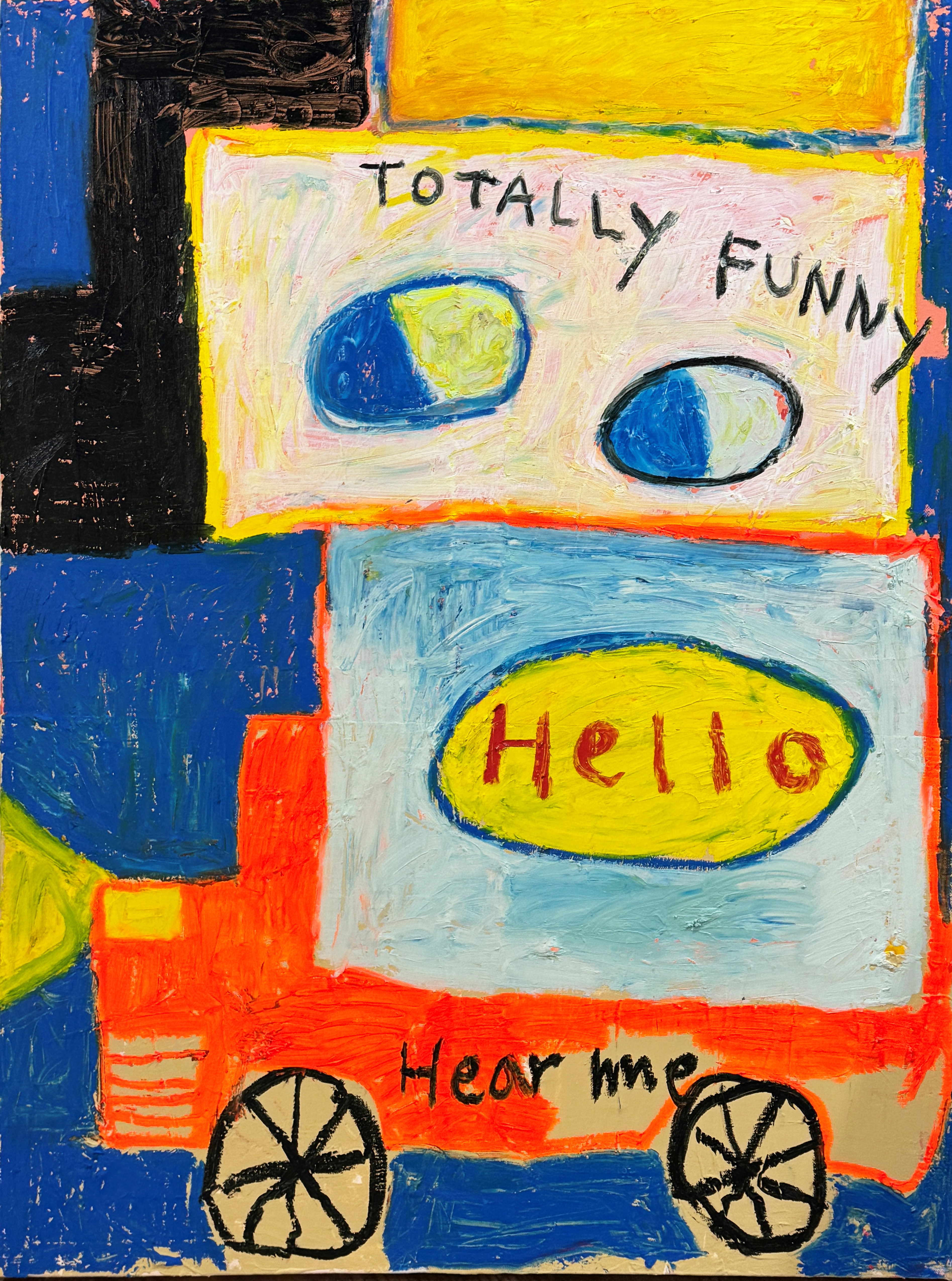 JHU, Mixed media on canvas, 91X72.7cm, 2024