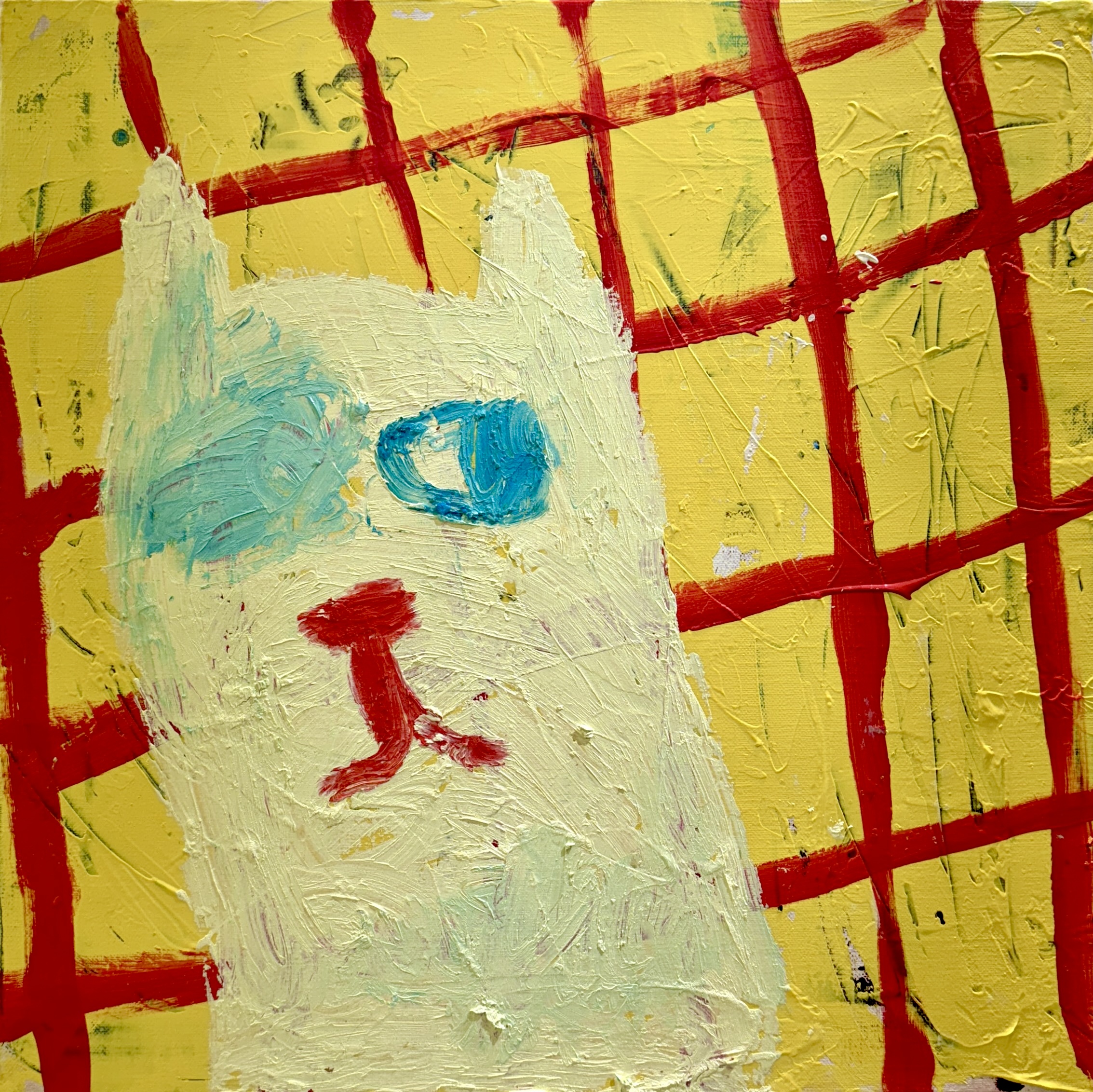JHU, Oil on canvas, 45.5x45.5cm, 2024
