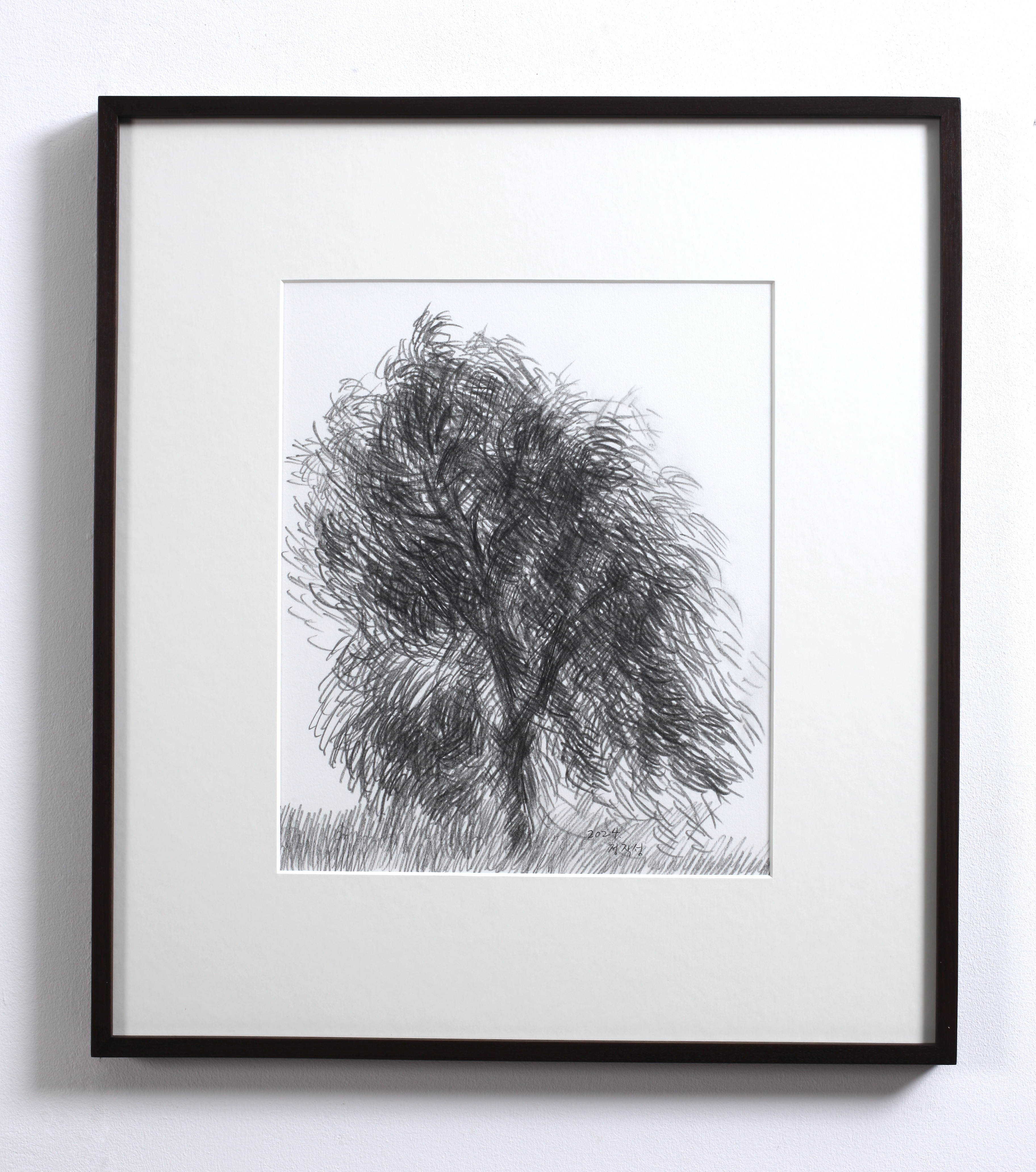 Jeong Zik Seong,  종이에 연필 pencil on paper, 36×30cm, 2024