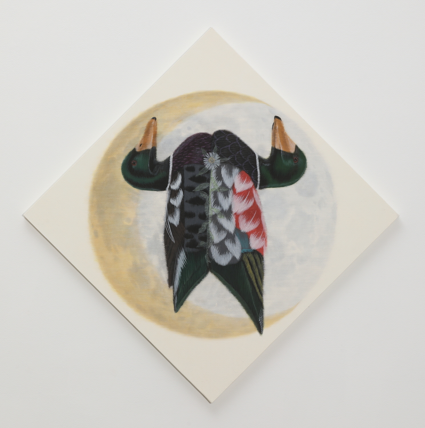 3F Gallery, M'cube 손승범, 차오르는 모양 (A rising shape) 60×60cm 장지에 채색 2022