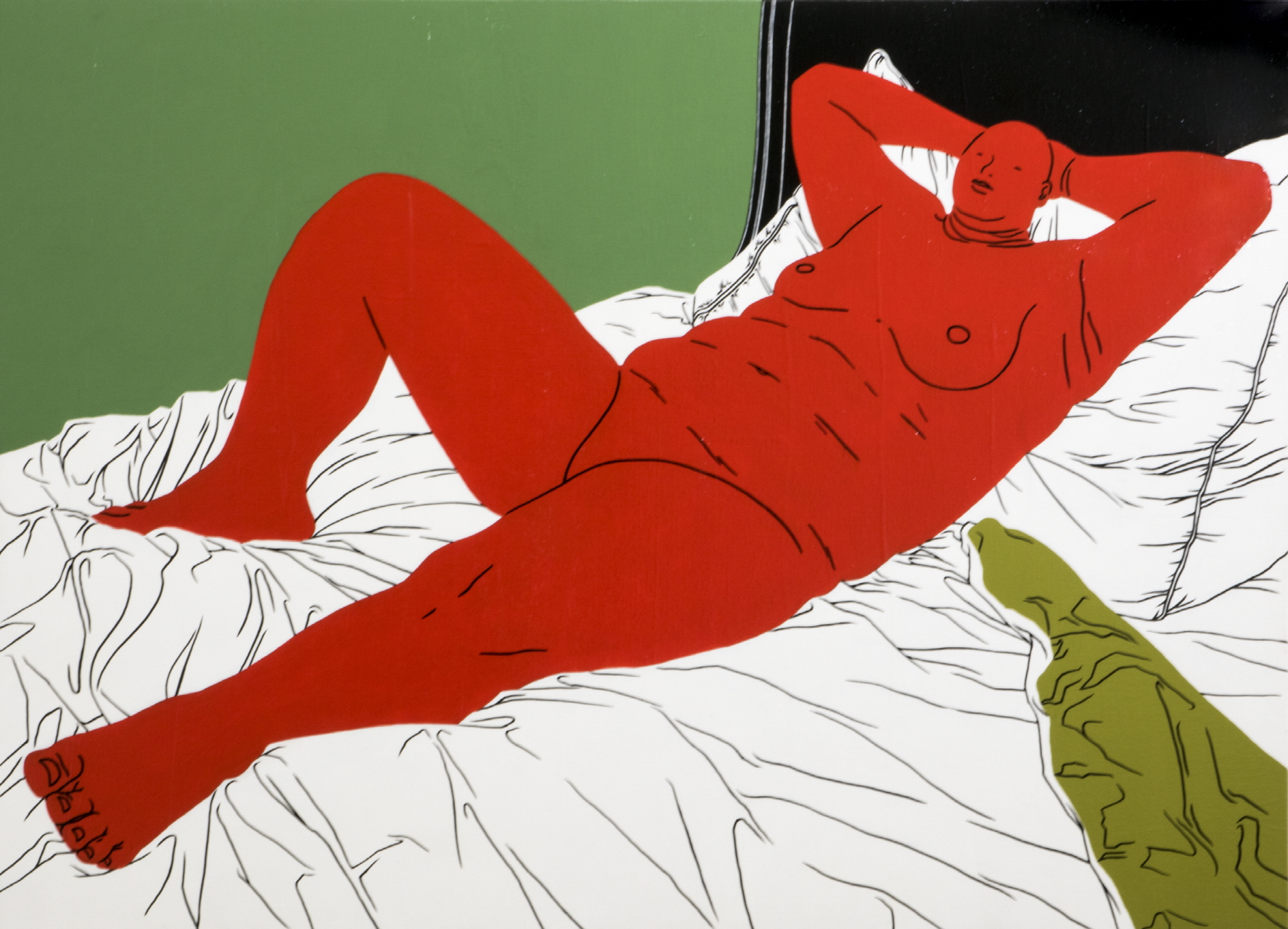 Kong Eunjee, Rest_acrylic, 80x100cm, 2022