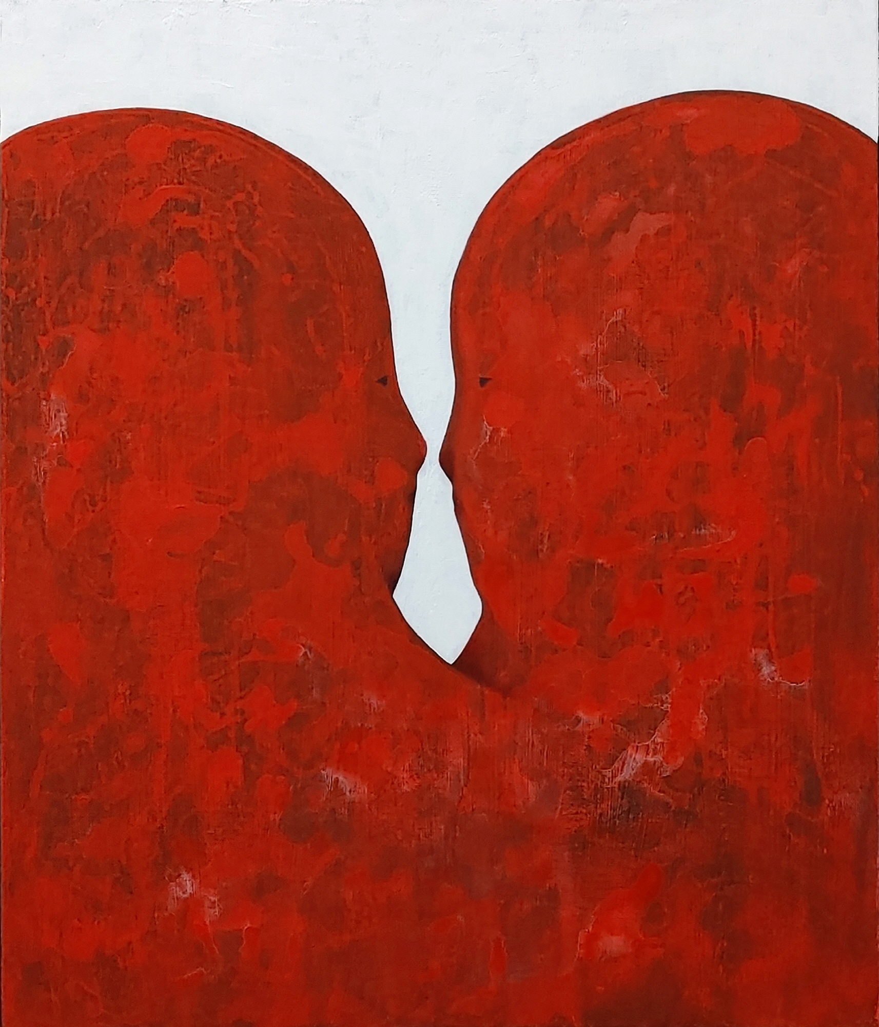 Kong Eunjee, Eye to eye, acrylic, 53x45cm, 2022
