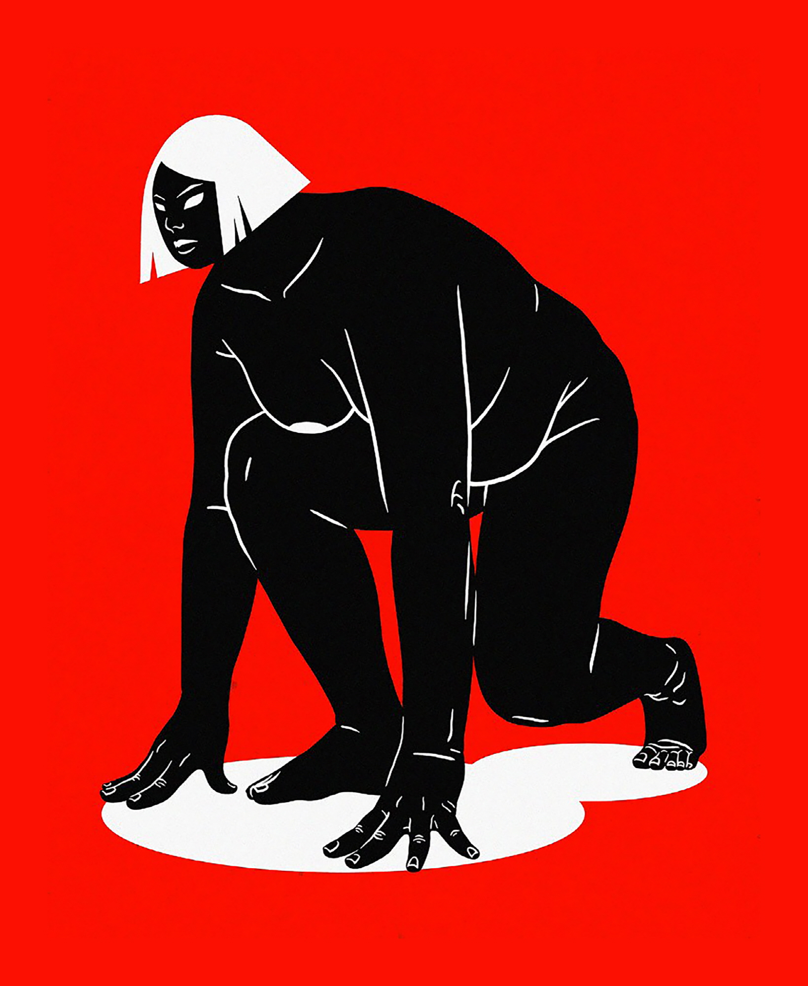 Kong Eunjee, I am ready, silkscreen, 110x90cm, 2021